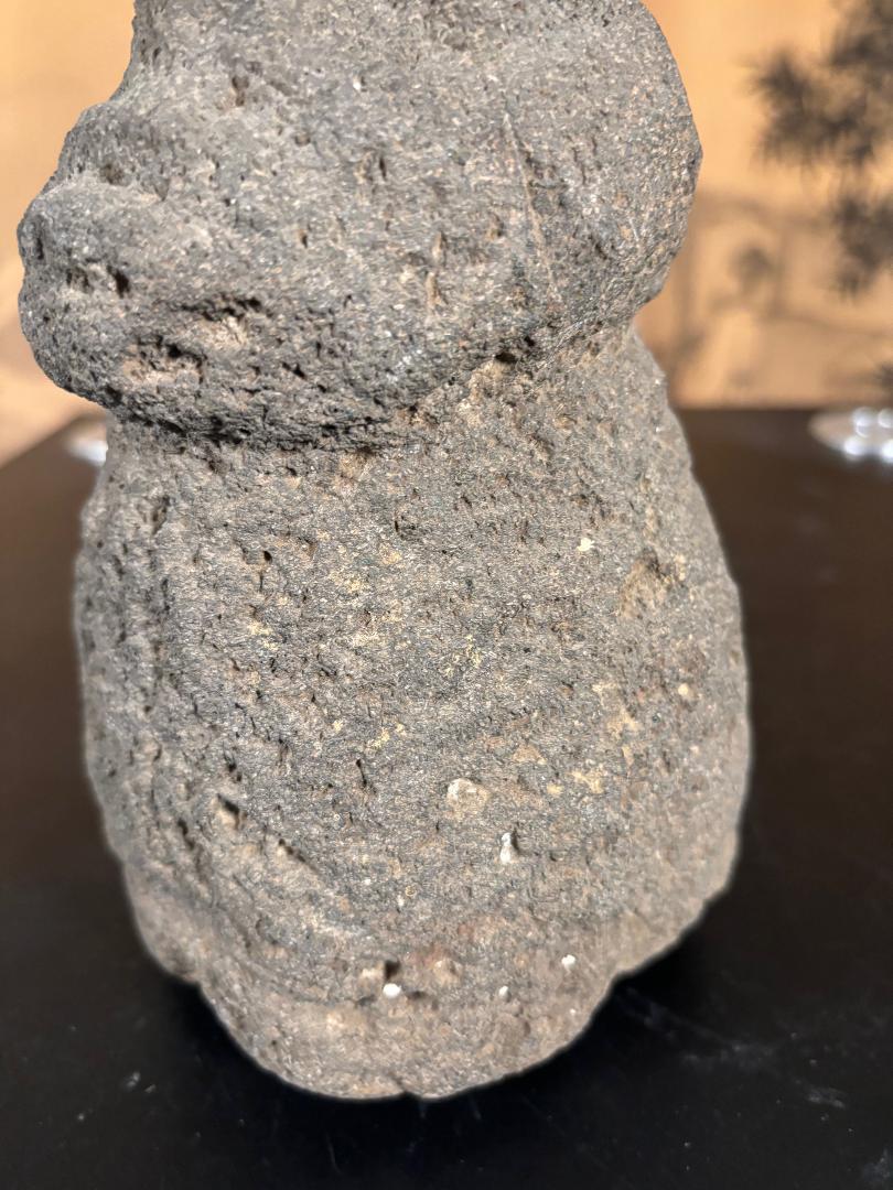 Ancient American Human Effigy Stone Star Gazer, Hohokam Culture 1