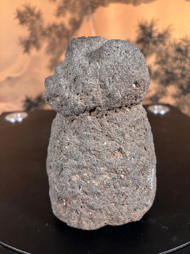Ancient American Human Effigy Stone Star Gazer, Hohokam Culture 2