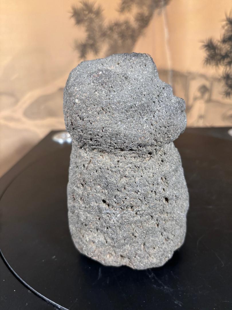 Ancient American Human Effigy Stone Star Gazer, Hohokam Culture 3