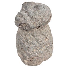 Ancient American Human Effigy Stone Star Gazer, Hohokam Culture