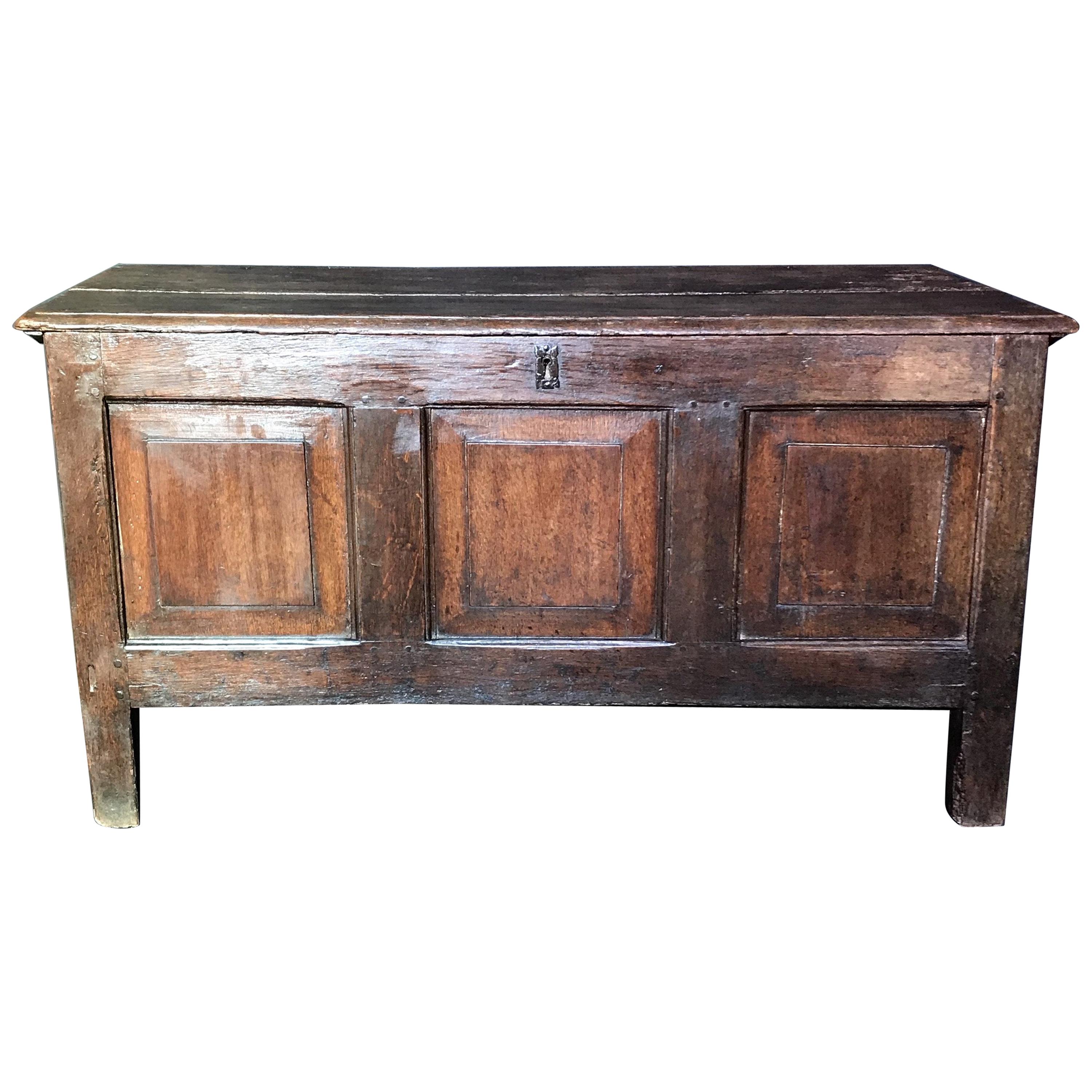 Antique Bleached Oak Wedding Chest at 1stDibs