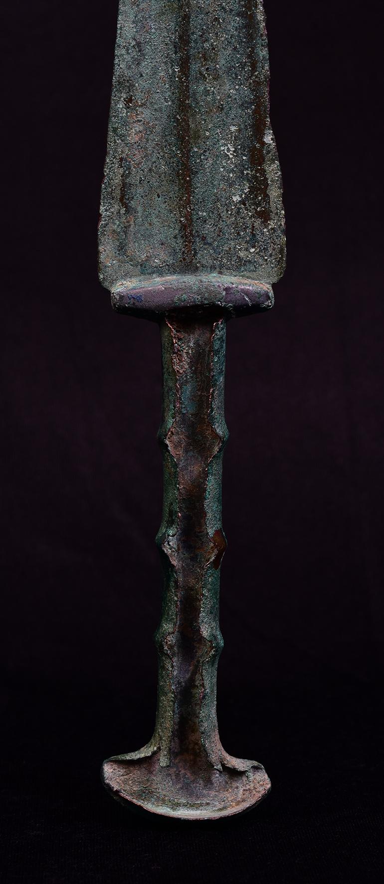 Ancient Antique Luristan Bronze Short Sword / Knife / Early Iron Age Weapon 6