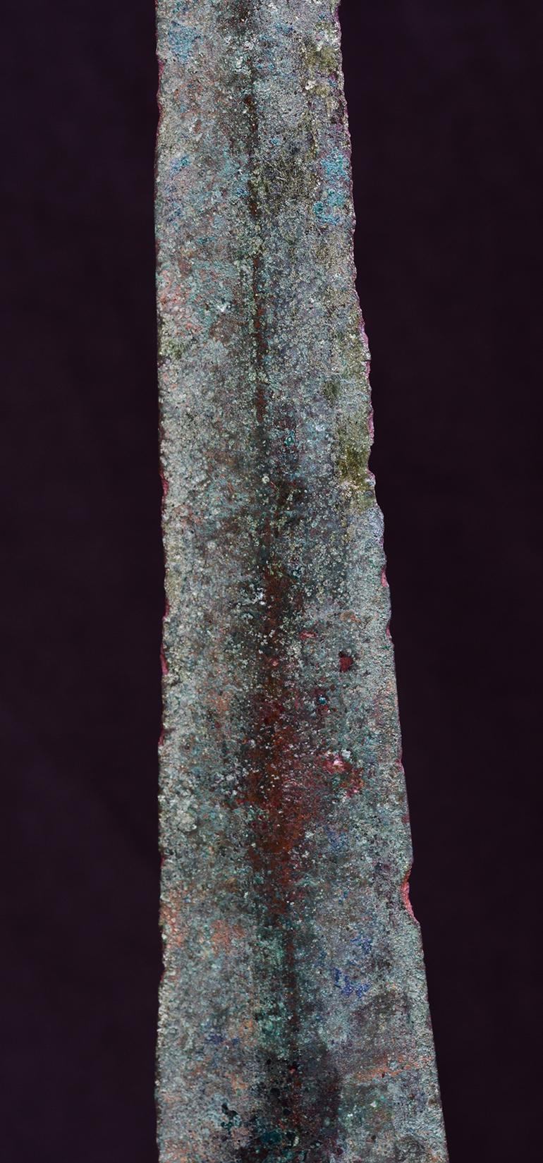 Ancient Antique Luristan Bronze Short Sword / Knife / Early Iron Age Weapon In Good Condition In Sampantawong, TH