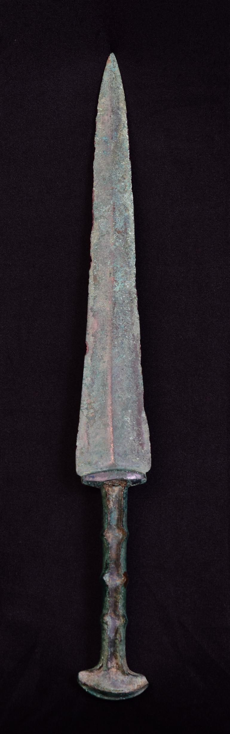 Ancient Antique Luristan Bronze Short Sword / Knife / Early Iron Age Weapon 2