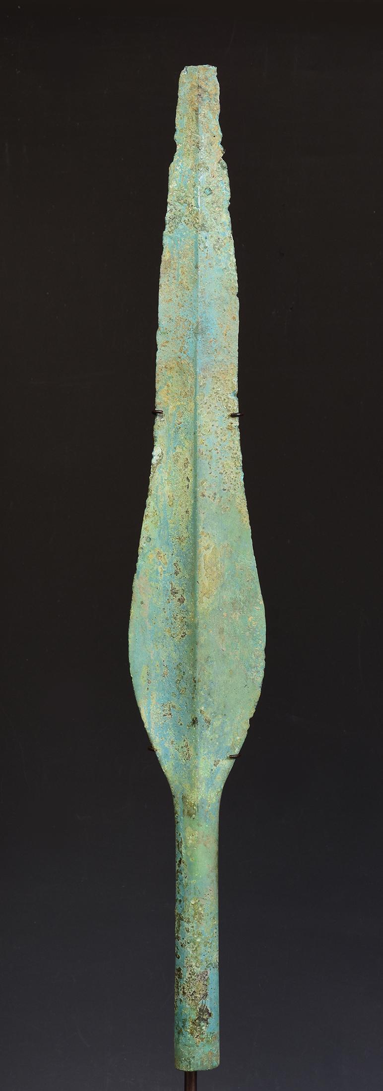 Persian Ancient Antique Luristan Bronze Spear Early Iron Age Weapon For Sale