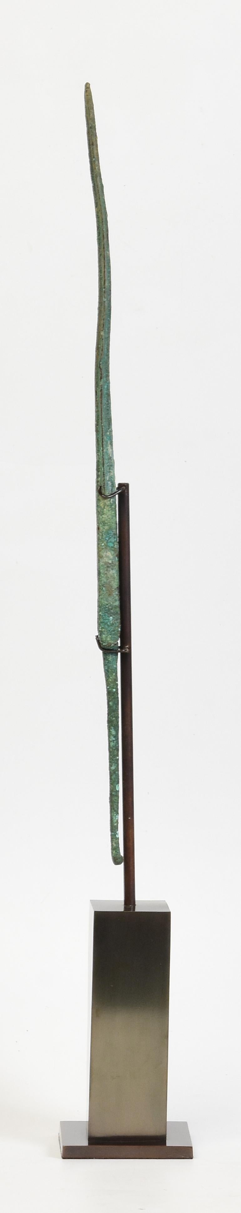 Ancient Antique Luristan Bronze Spear Early Iron Age Weapon In Good Condition For Sale In Sampantawong, TH