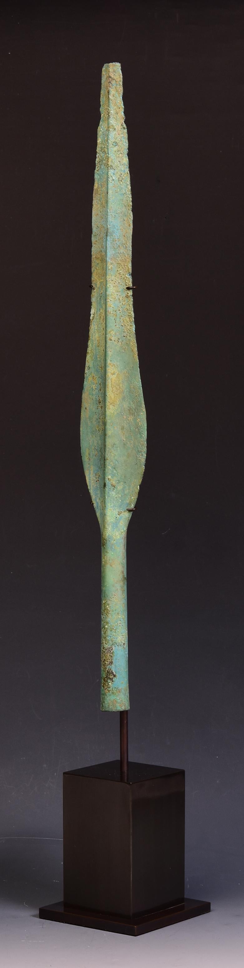 Ancient Antique Luristan Bronze Spear Early Iron Age Weapon For Sale 2