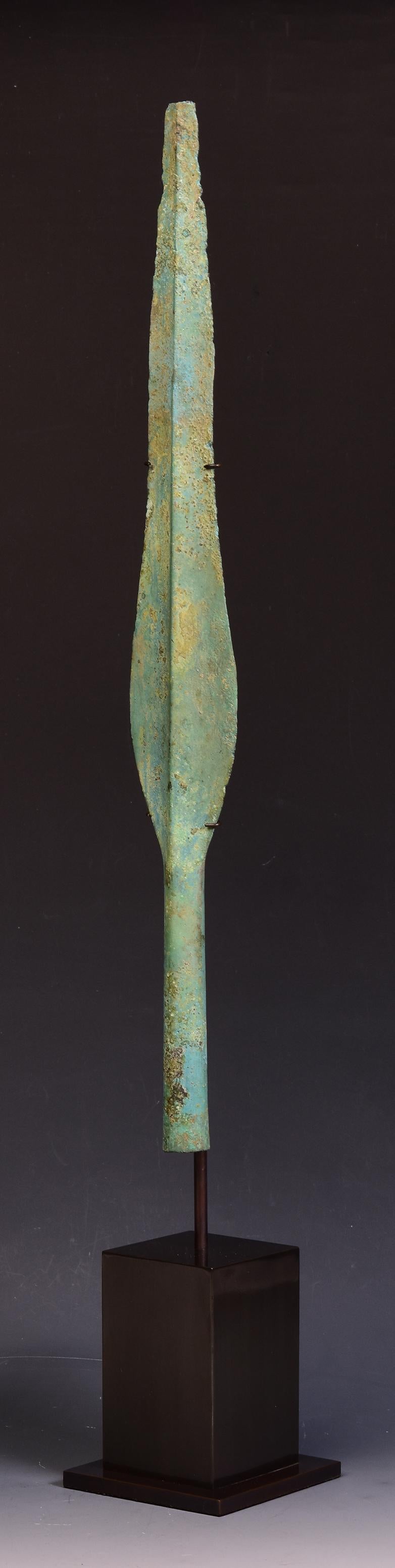 Ancient Antique Luristan Bronze Spear Early Iron Age Weapon 1