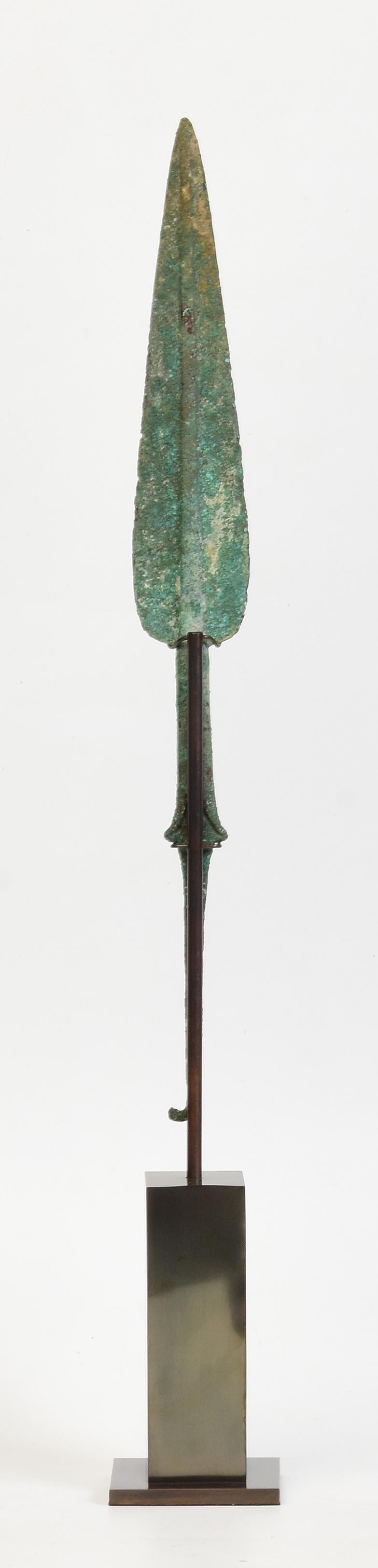 18th Century and Earlier Ancient Antique Luristan Bronze Spear Early Iron Age Weapon For Sale