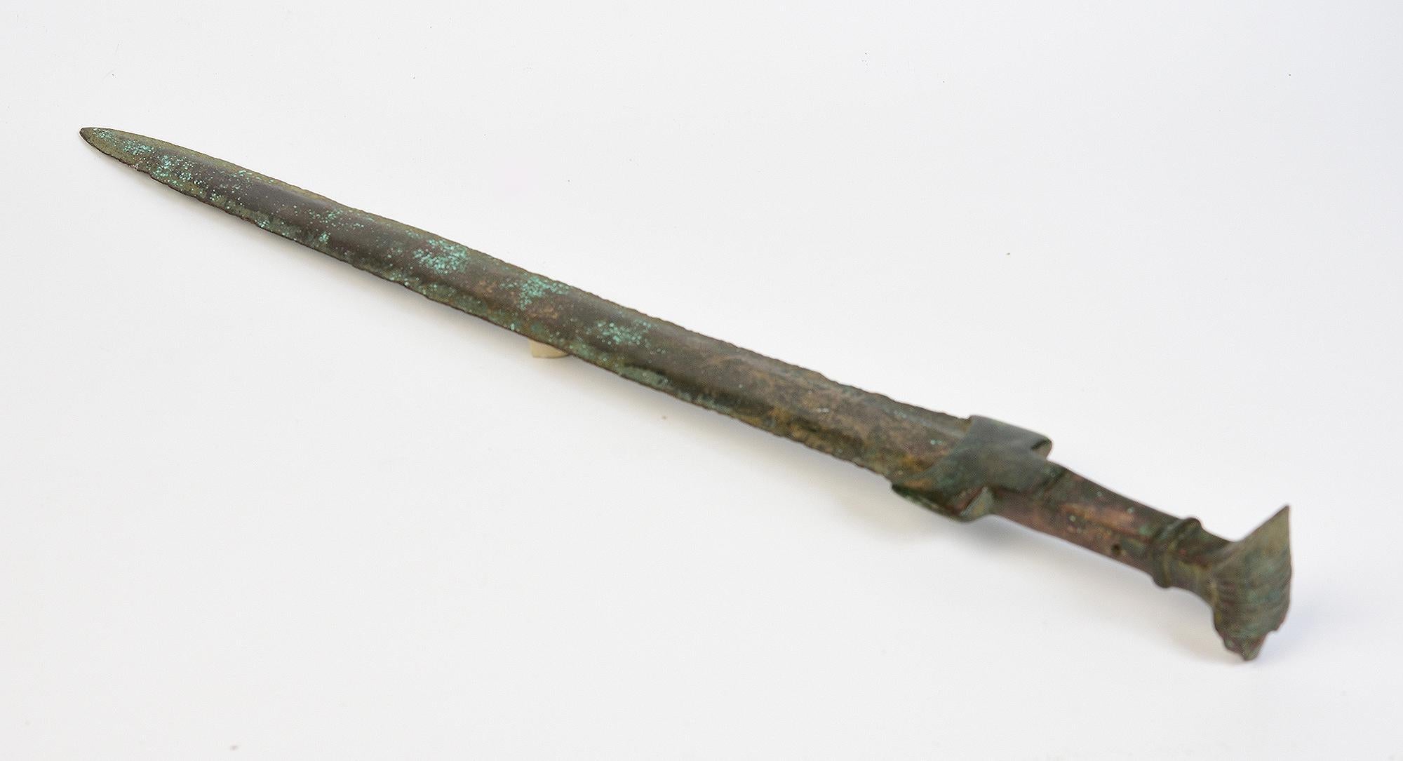 Ancient Antique Luristan Bronze Sword / Knife / Dagger / Early Iron Age Weapon 1