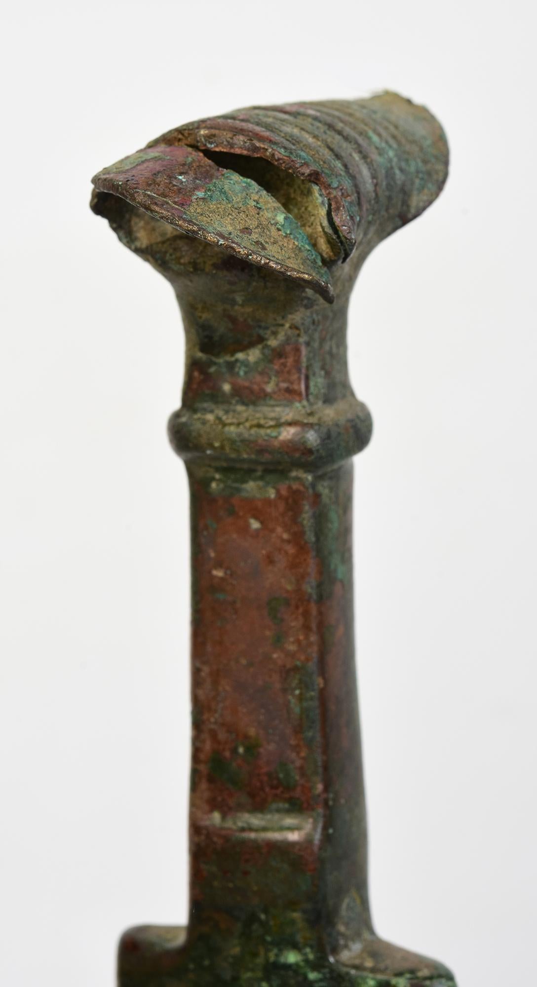Antikes Luristan Bronze Schwert / Messer / Dagger / Frühes Eisenzeitalter Waffen im Angebot 6