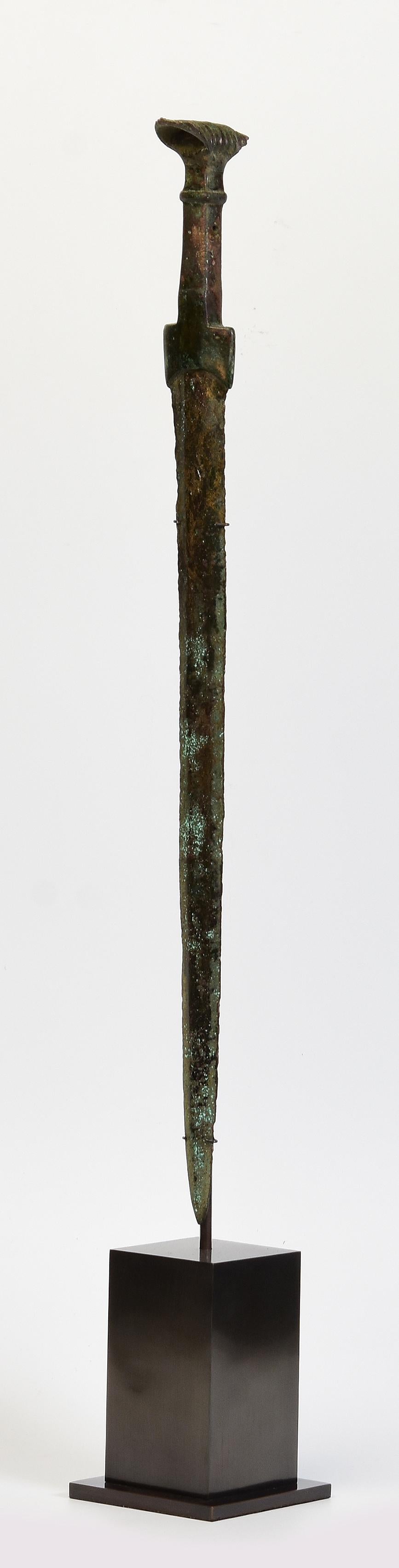 Persian Ancient Antique Luristan Bronze Sword / Knife / Dagger / Early Iron Age Weapon