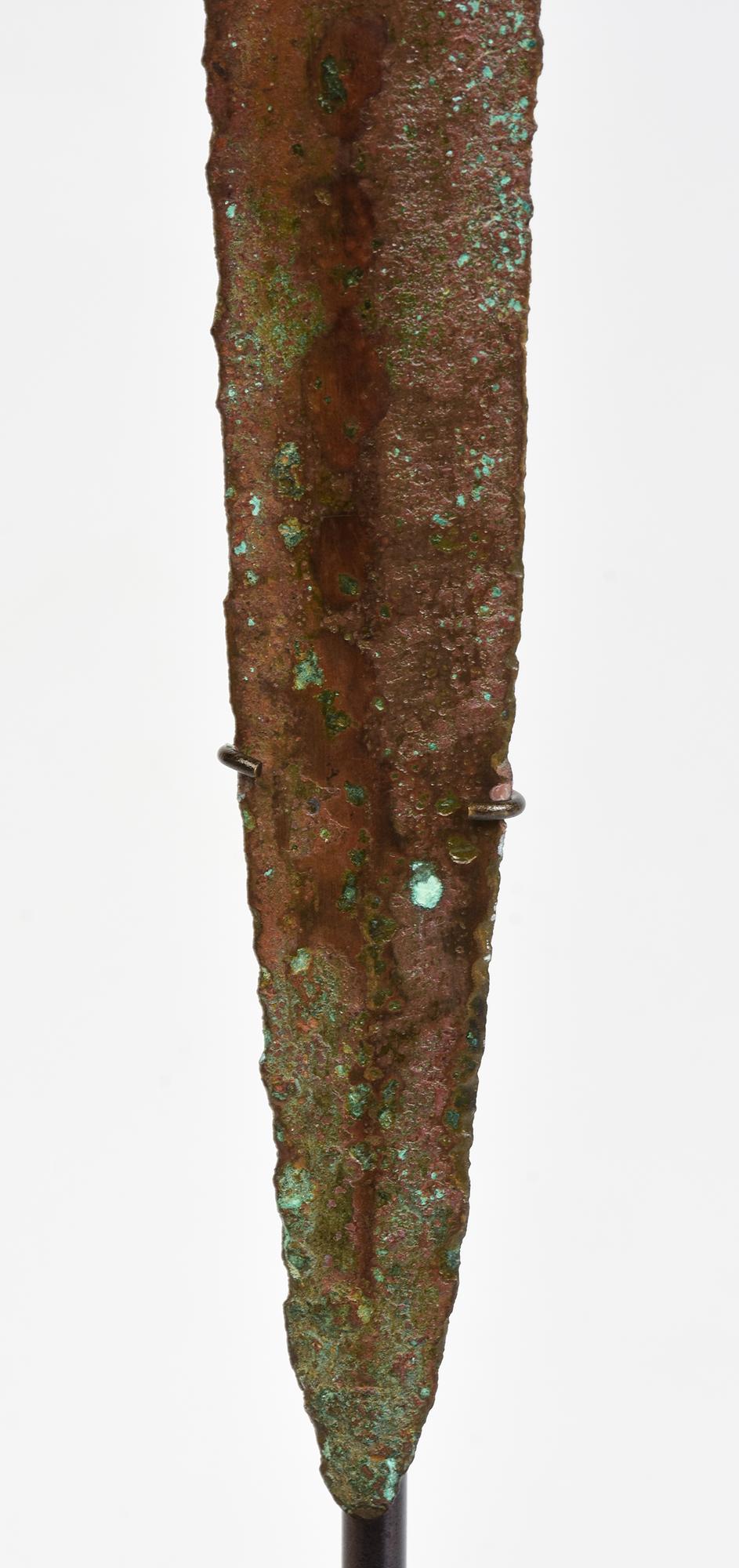 18th Century and Earlier Ancient Antique Luristan Bronze Sword / Knife / Dagger / Early Iron Age Weapon