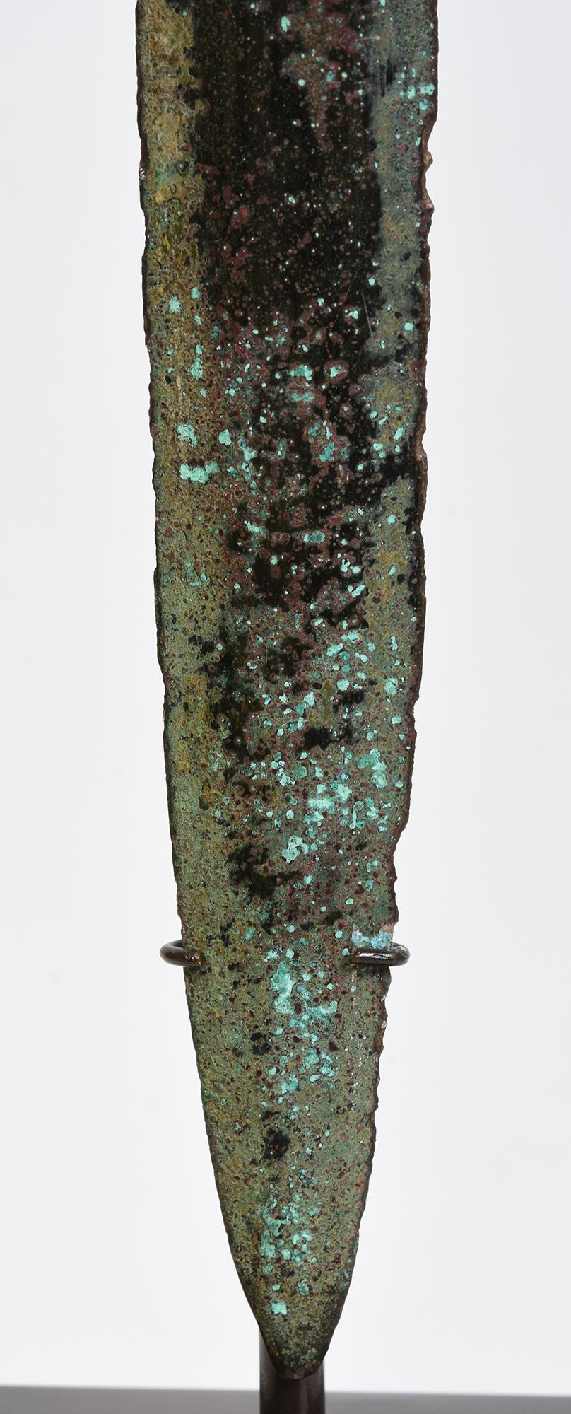 Persiano Antica spada / coltello / pugnale in bronzo del Luristan / Arma della prima età del ferro