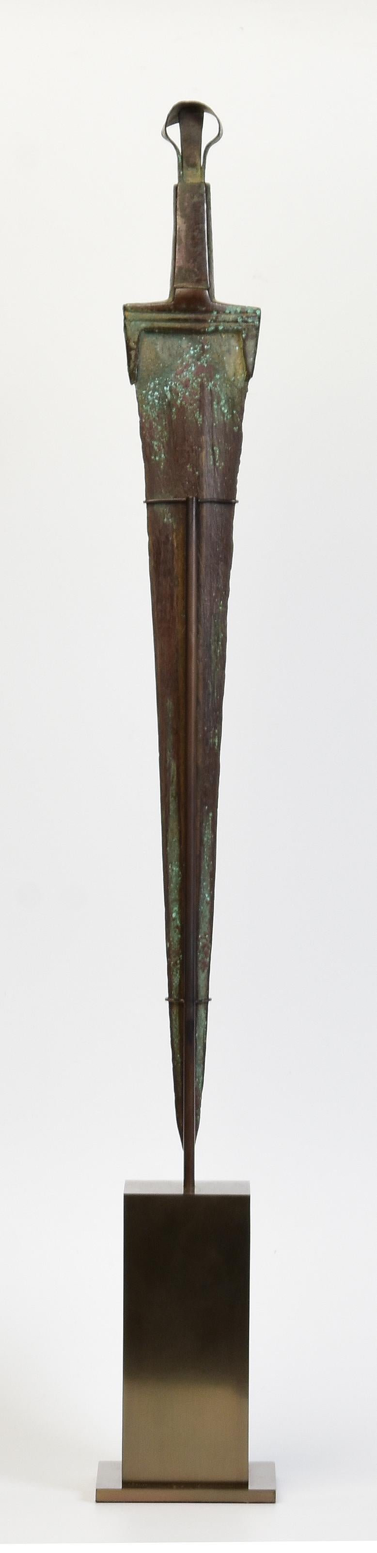 Ancien épée / couteau / dague en bronze Luristan ancien tissage de l'ère du fer en vente 1