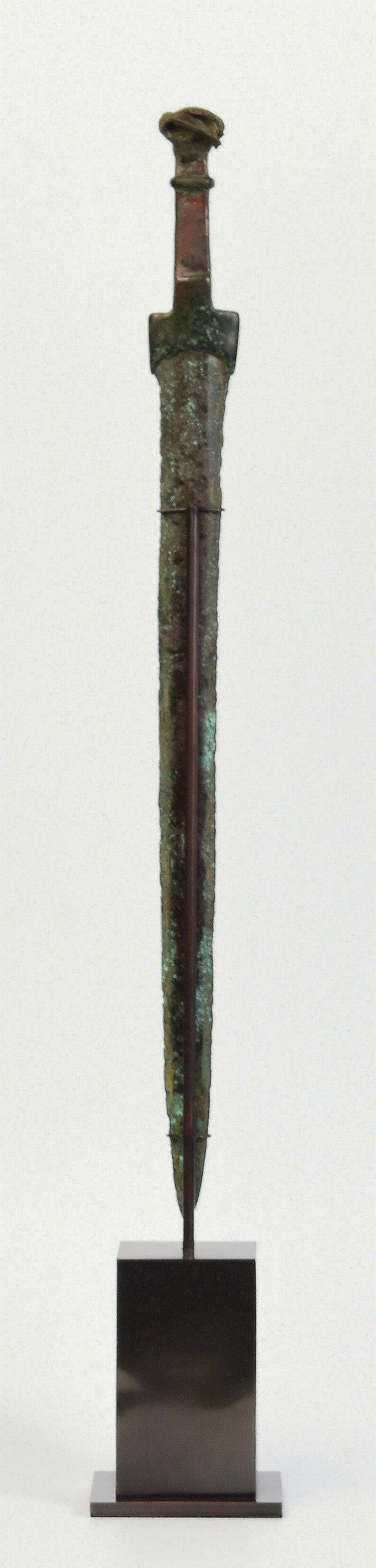 18th Century and Earlier Ancient Antique Luristan Bronze Sword / Knife / Dagger / Early Iron Age Weapon