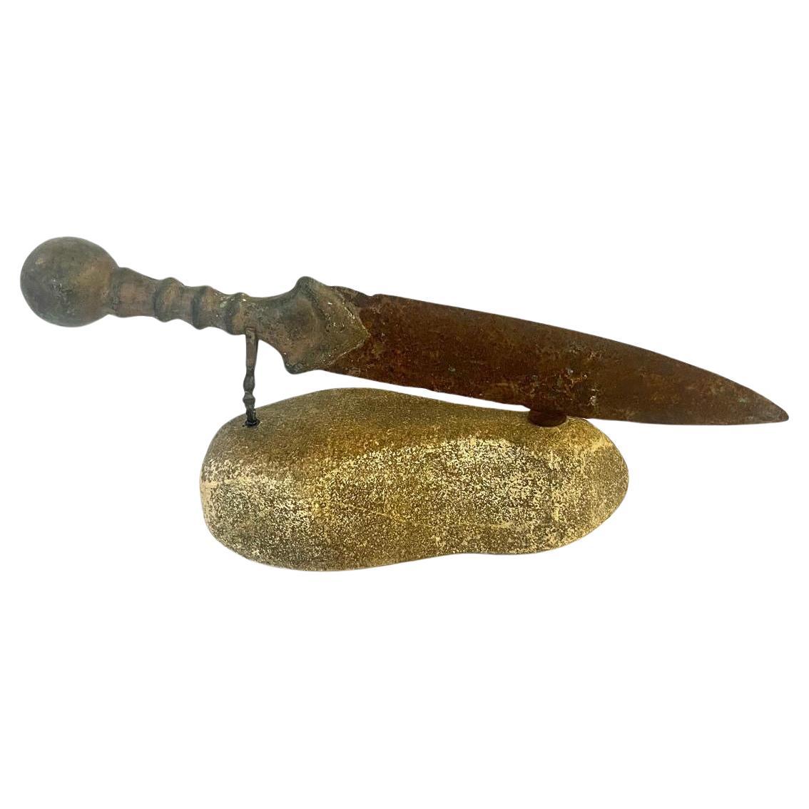 Antique Roman Gladiator Short Sword 1.AD with Bronze Teardrop Terminal Belt