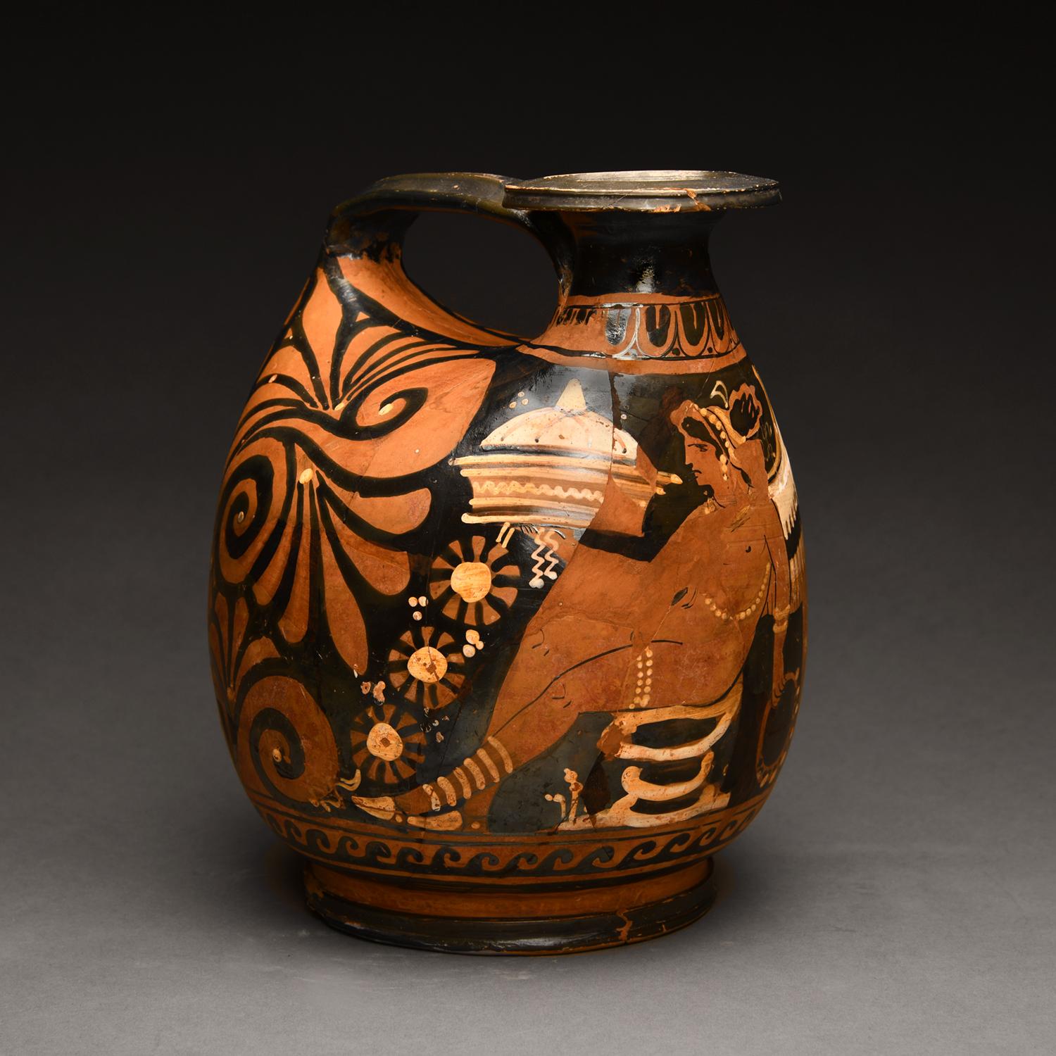 Grec classique Ancient Apulian Red-Figured Askos en vente