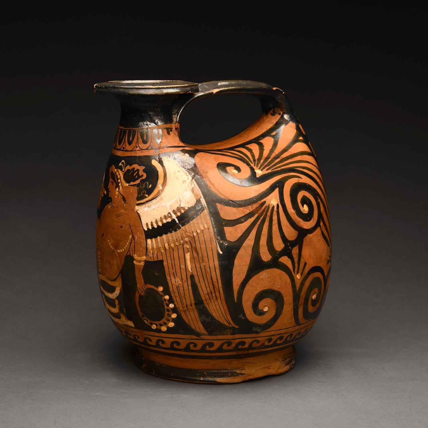 italien Ancient Apulian Red-Figured Askos en vente