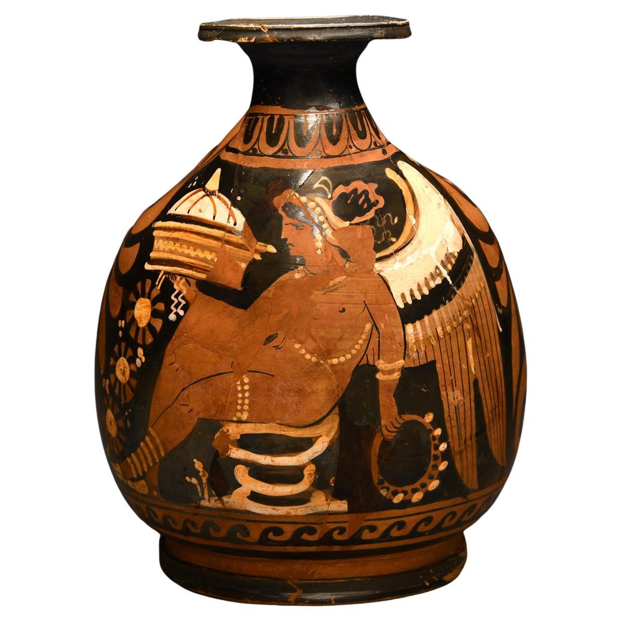 Ancient Apulian Red-Figured Askos en vente