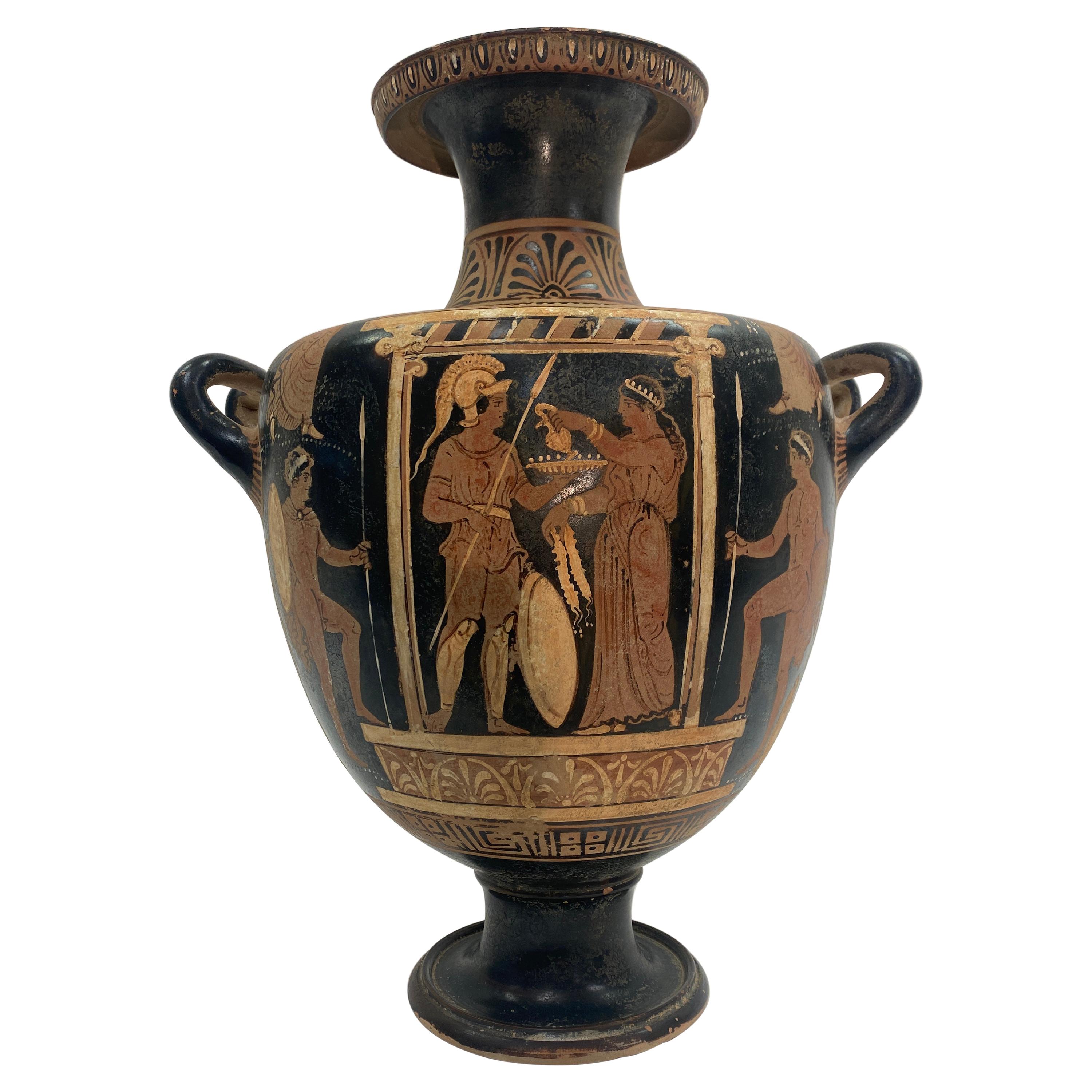 19th Century Grand Tour style Red-Figure Greek Hydria Pottery