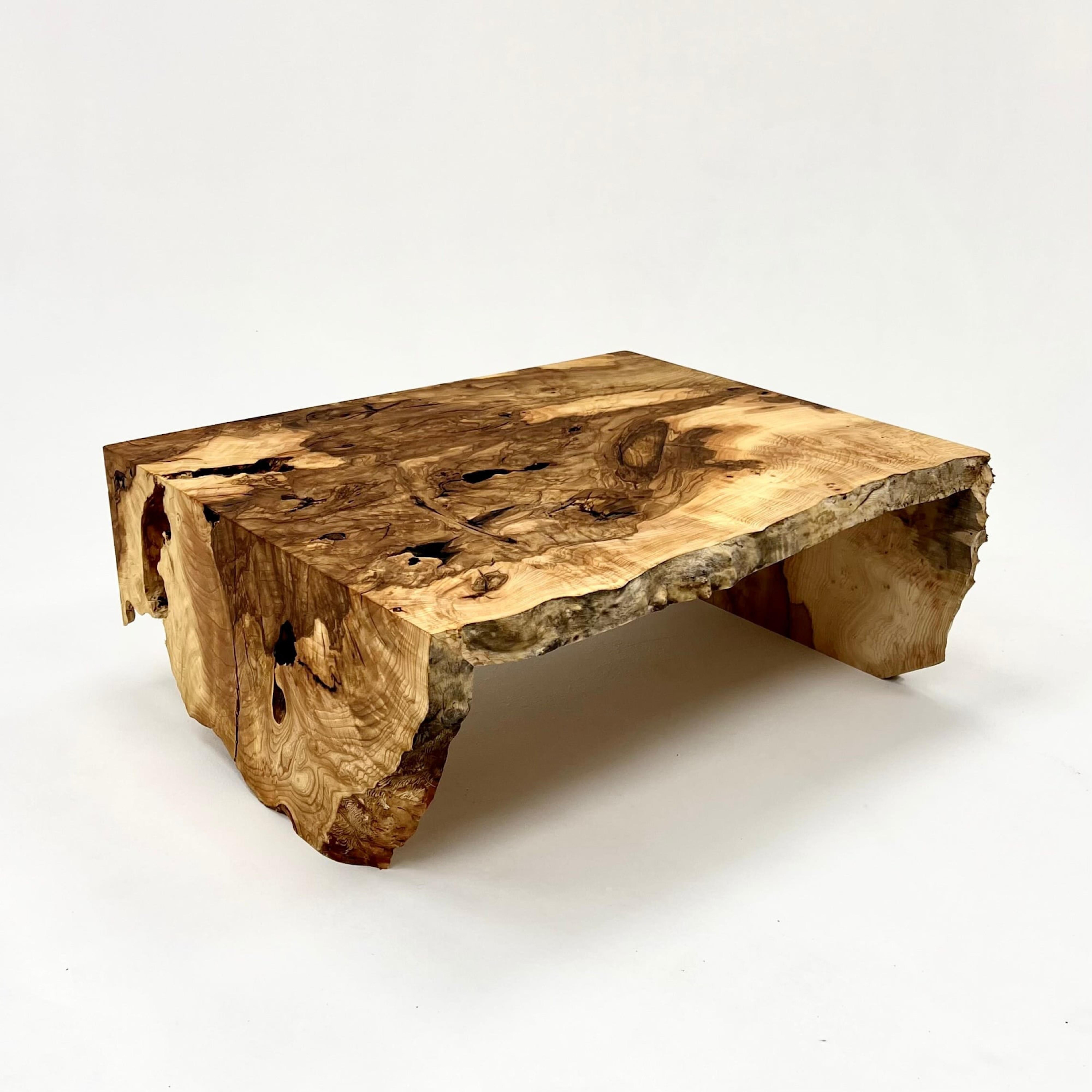 Arts and Crafts Ancient Ashwood Live Edge Coffee Table For Sale