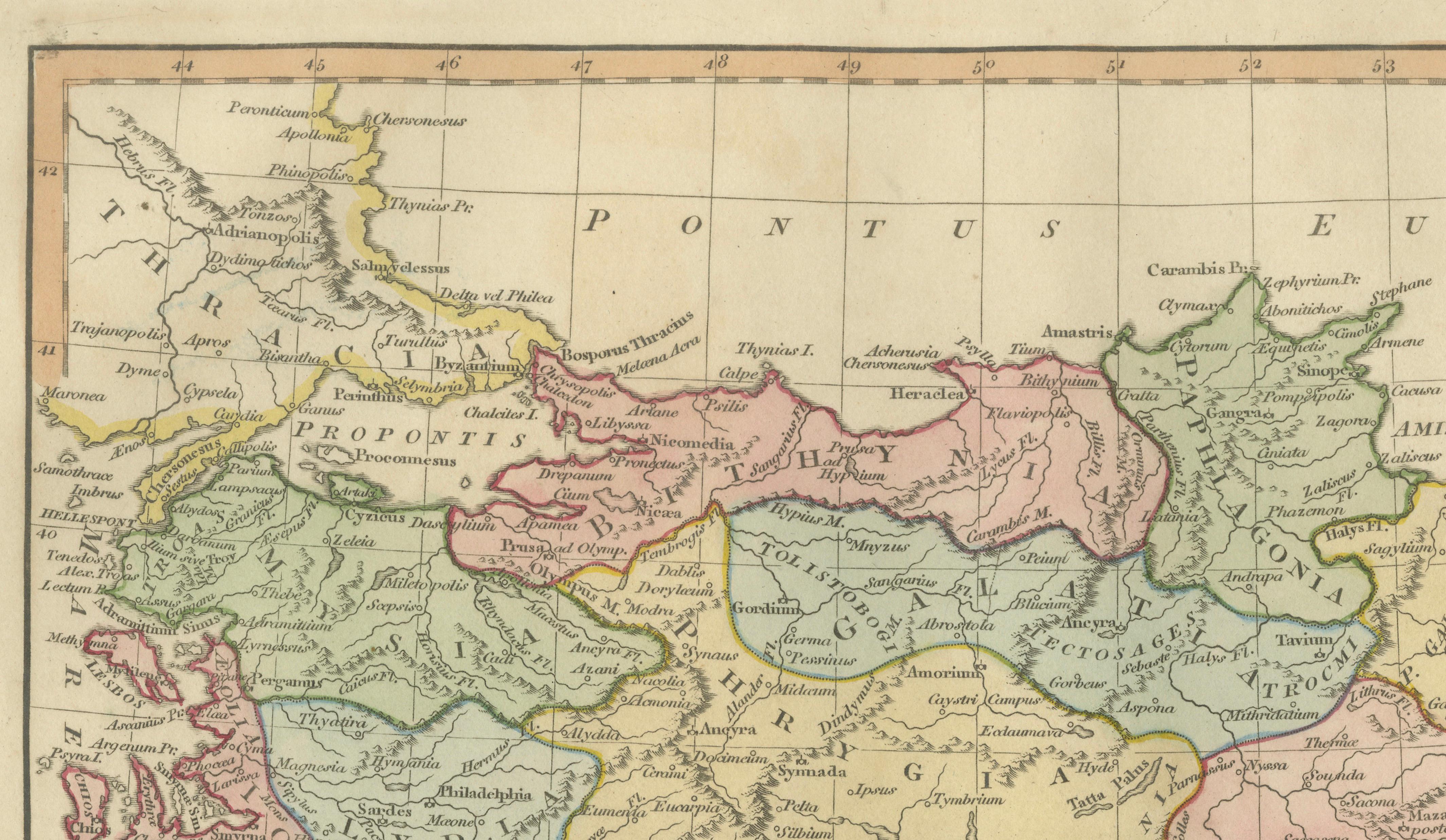 Ancient Asia Minor Map — Classical Anatolia & Pontus, Wilkinson London 1815
