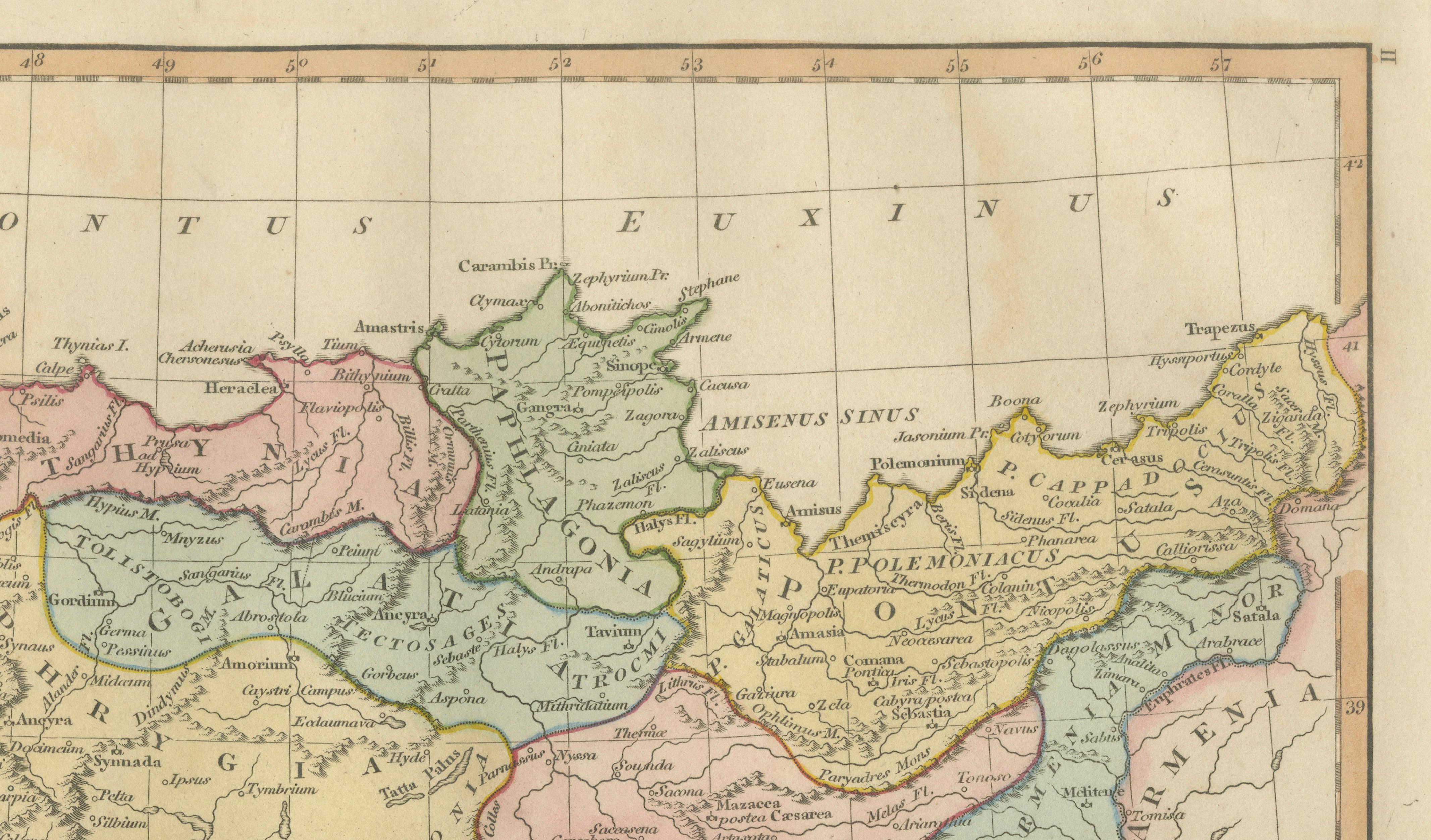 Ancient Asia Minor Map — Classical Anatolia & Pontus, Wilkinson London 1815