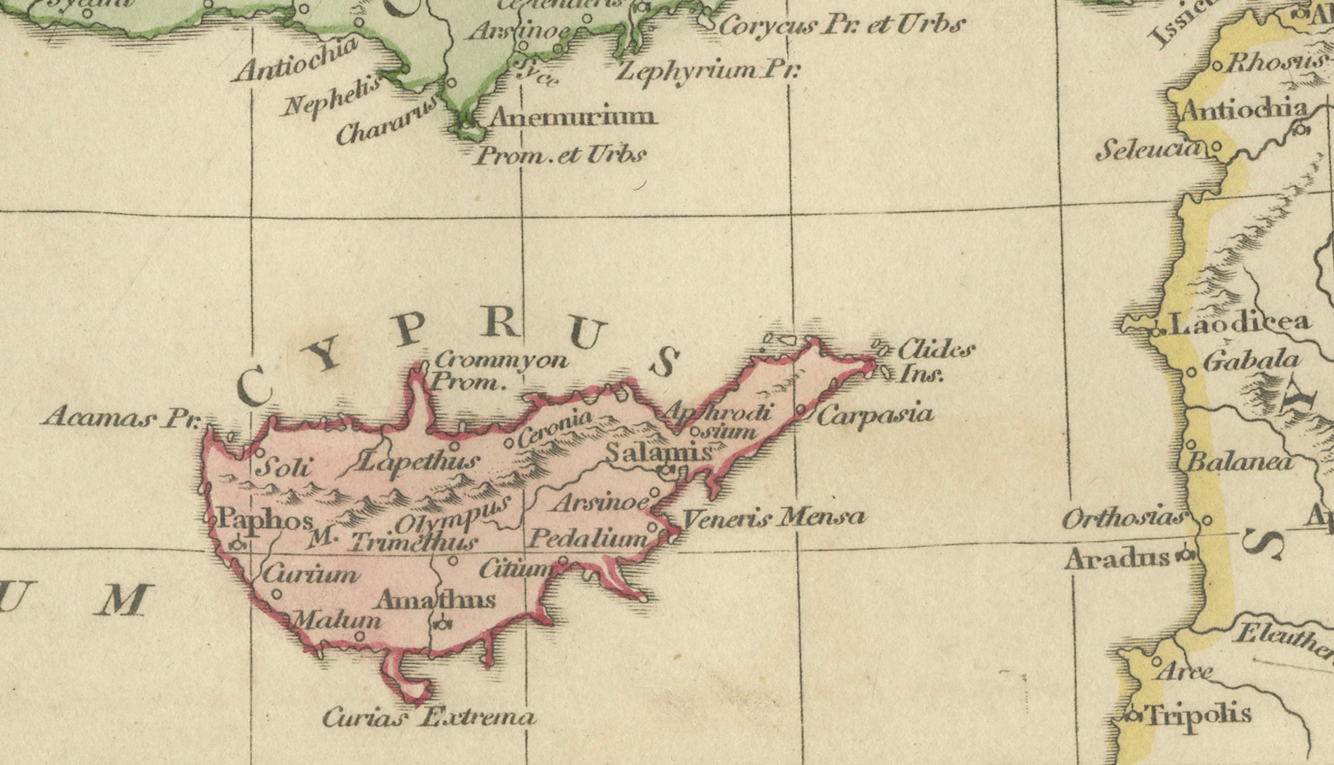 Ancient Asia Minor Map — Classical Anatolia & Pontus, Wilkinson London 1815