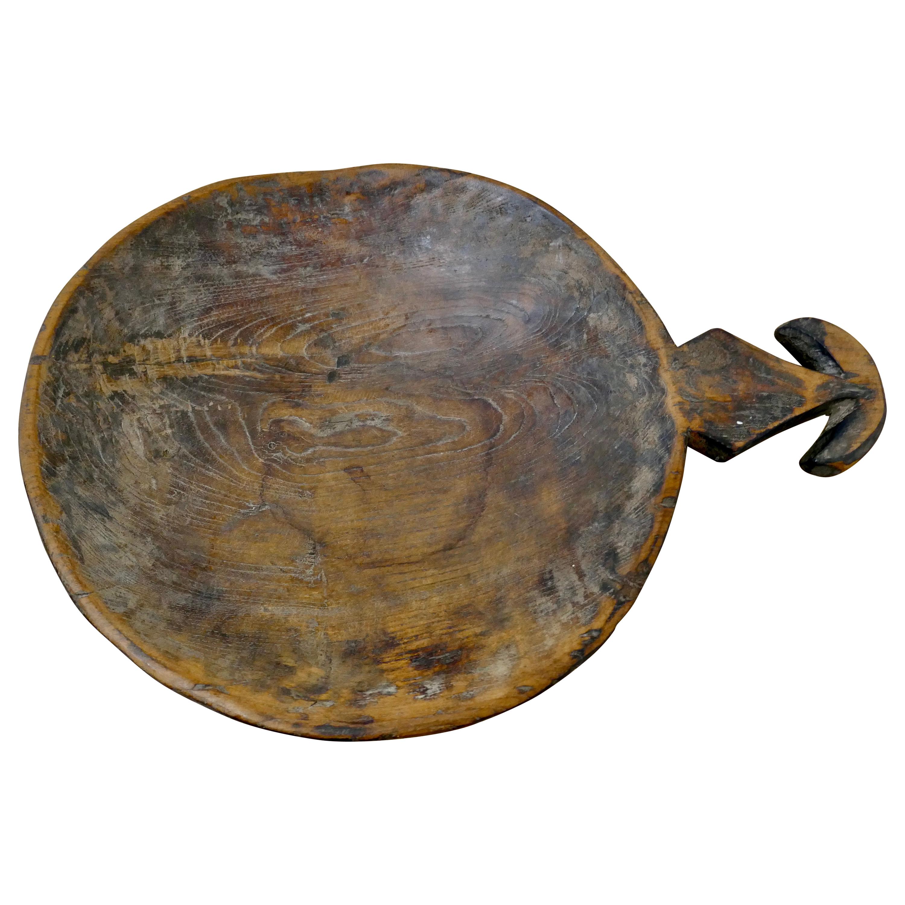 Ancient Asian Grain Scoop Bowl For Sale