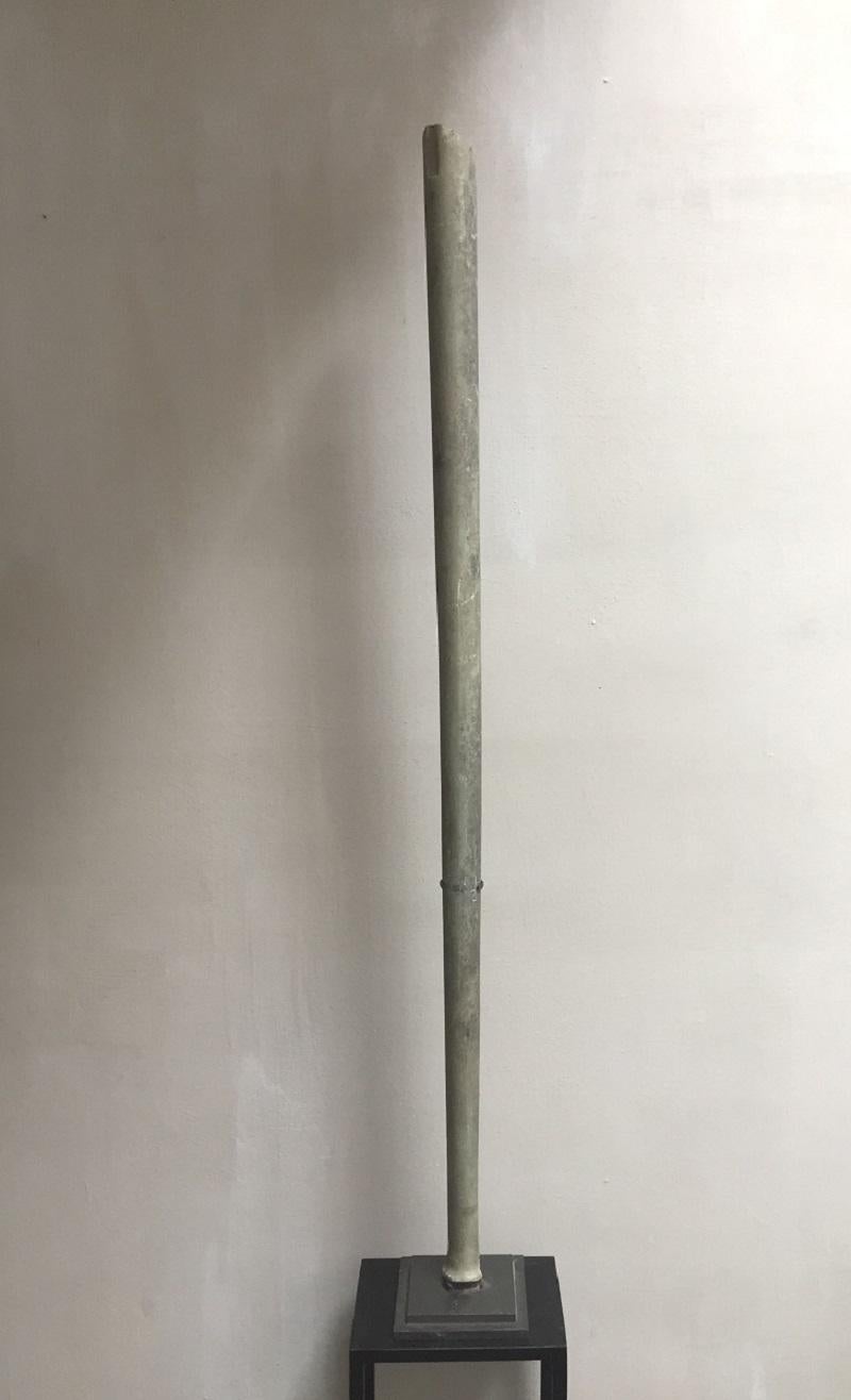 A large Bactrian marble staff circa late 3rd-2nd millennium BCE. The Bactrian culture was discovered by Soviet archeologists in the 1970s in Afghanistan. Also called the Oxus culture it was dated between 2300-1700 BCE. This civilization prospered in