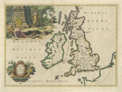 Ancient British Isles & Early Bishoprics Map, François Halma, 1704
