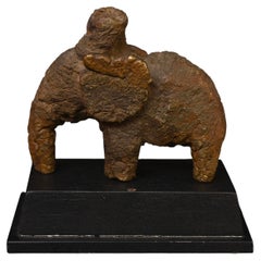 Ancient Bronze Age Solid Cast Bronze Elephant