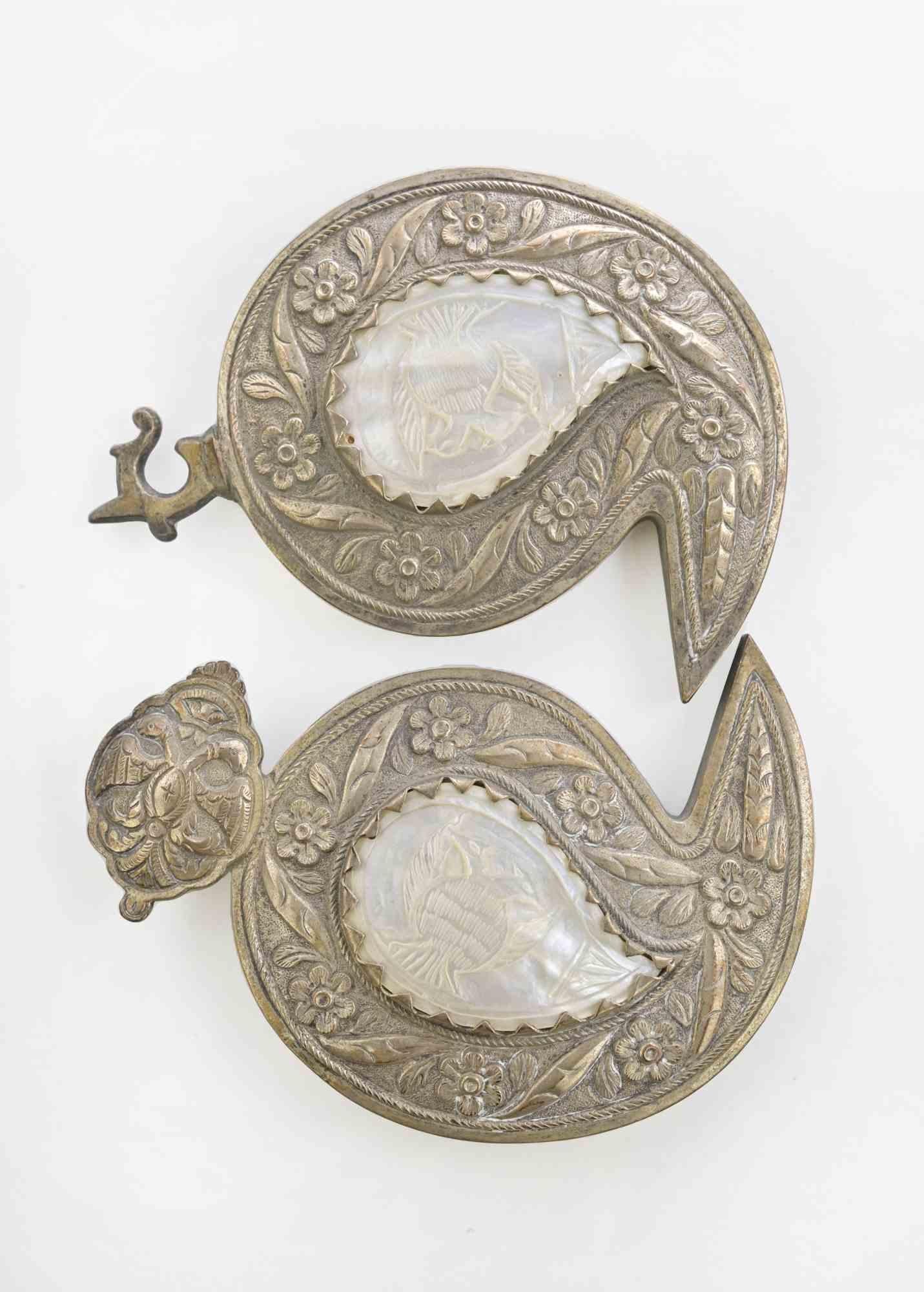 Ancienne boucle de ceinture bulgare, XIXe siècle Bon état - En vente à Roma, IT