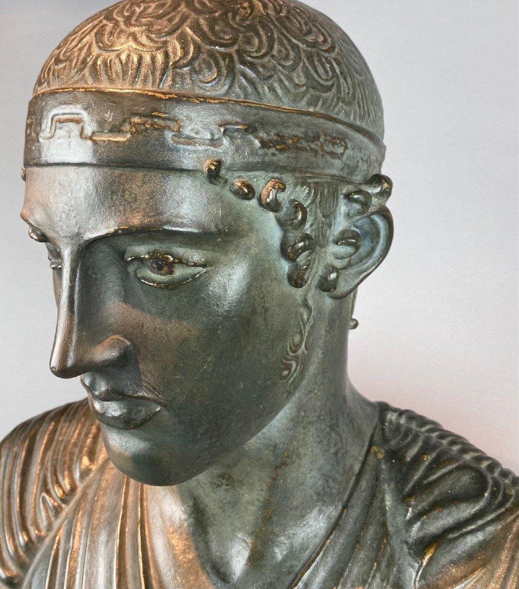  Ancien buste de Heniokhos (Auriga) 19ème siècle. Century en vente 1