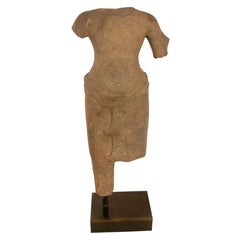 Statue de Vishnu en grès de l'ancien Cambodge Khmer Angkor Wat 12ème siècle CE