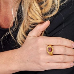 Ancient Carnelian Intaglio Jewish Men's Ring