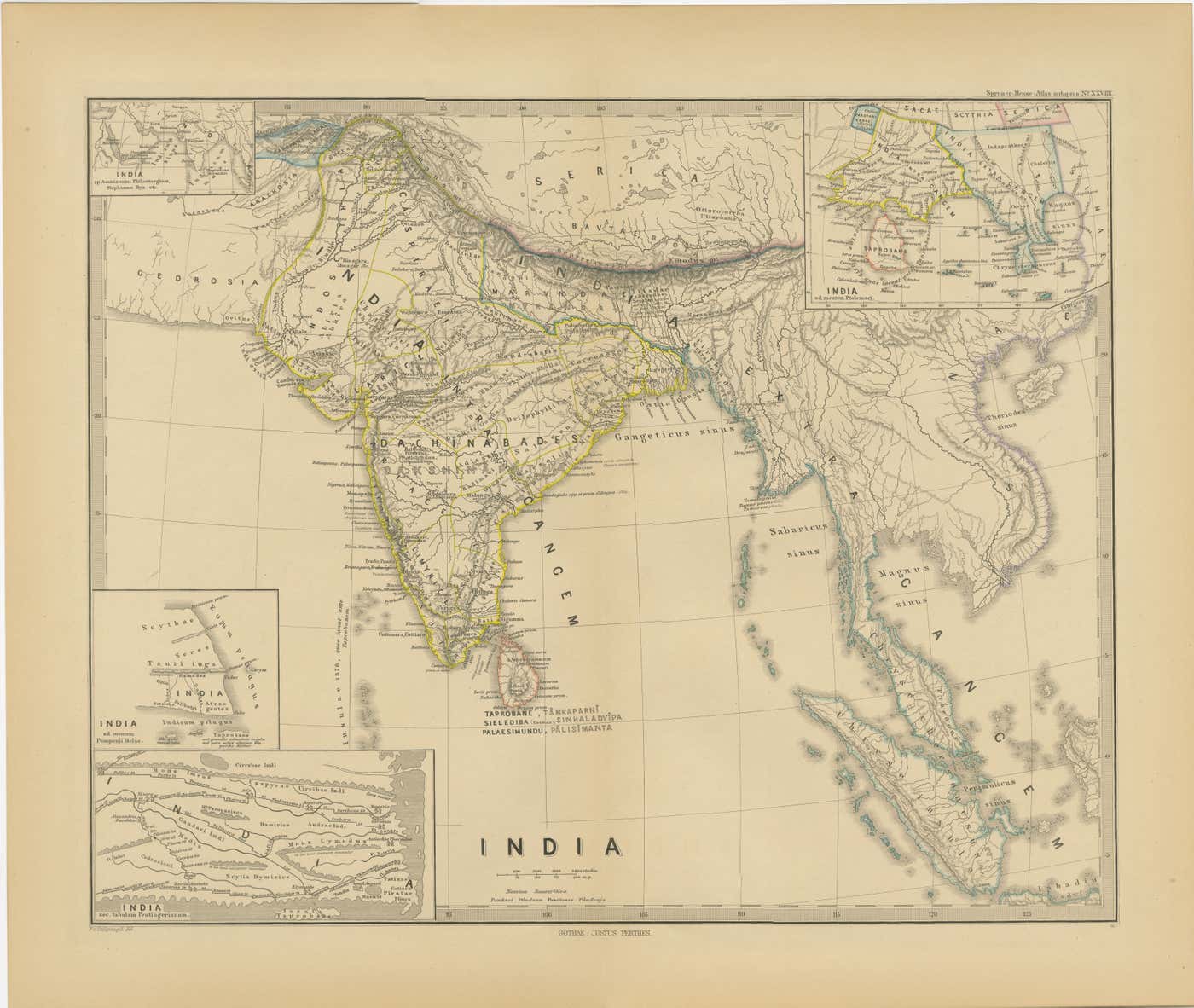 Ancient Cartography of the Indian Subcontinent, Published in 1880 For ...
