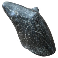 Ancient  carved minimalist Inuit Soapstone Sculpture, early 1900