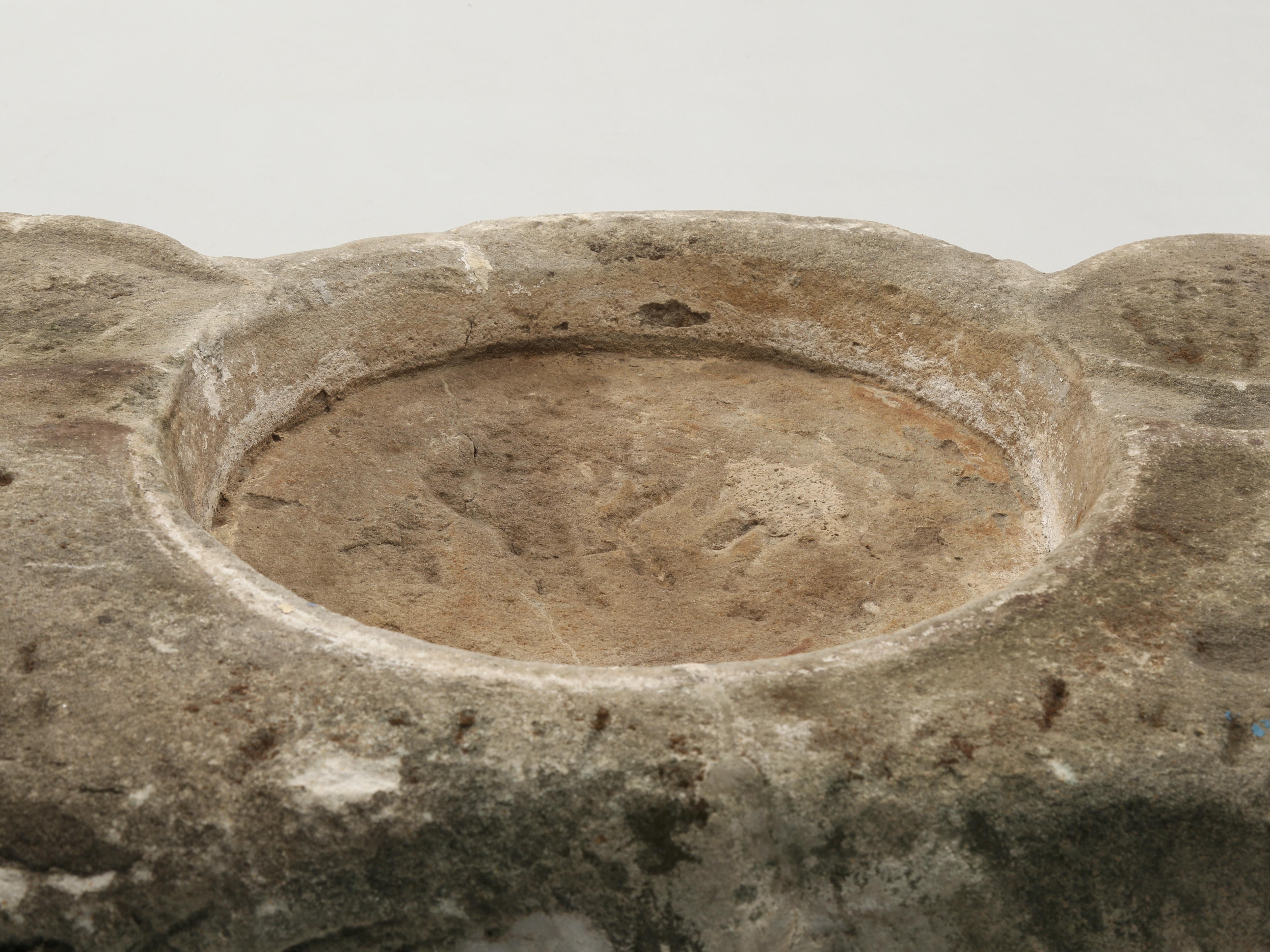 Ancient Carved Stone Wash Basin Hundred's of Years Old 5