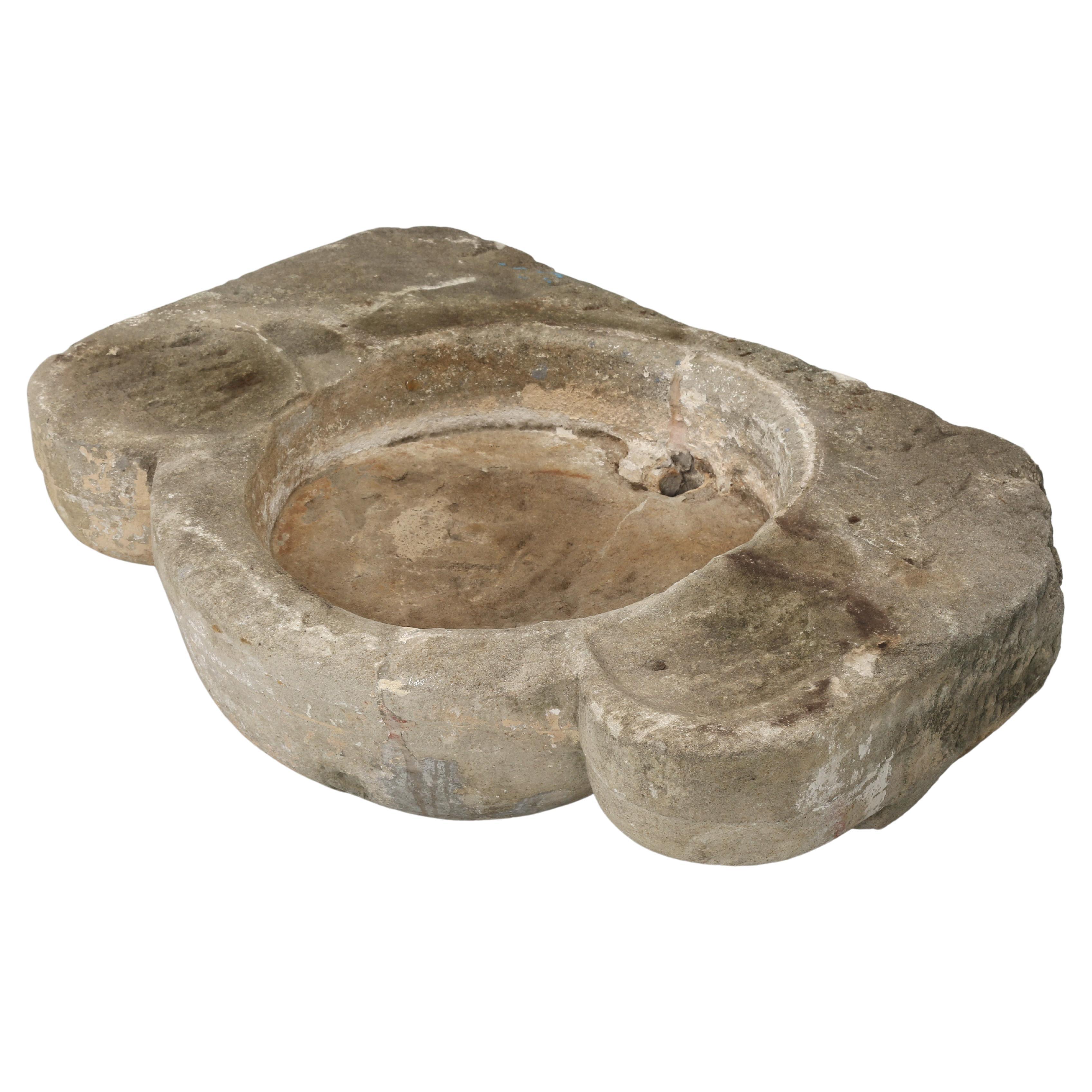 Ancient Carved Stone Wash Basin Hundred's of Years Old