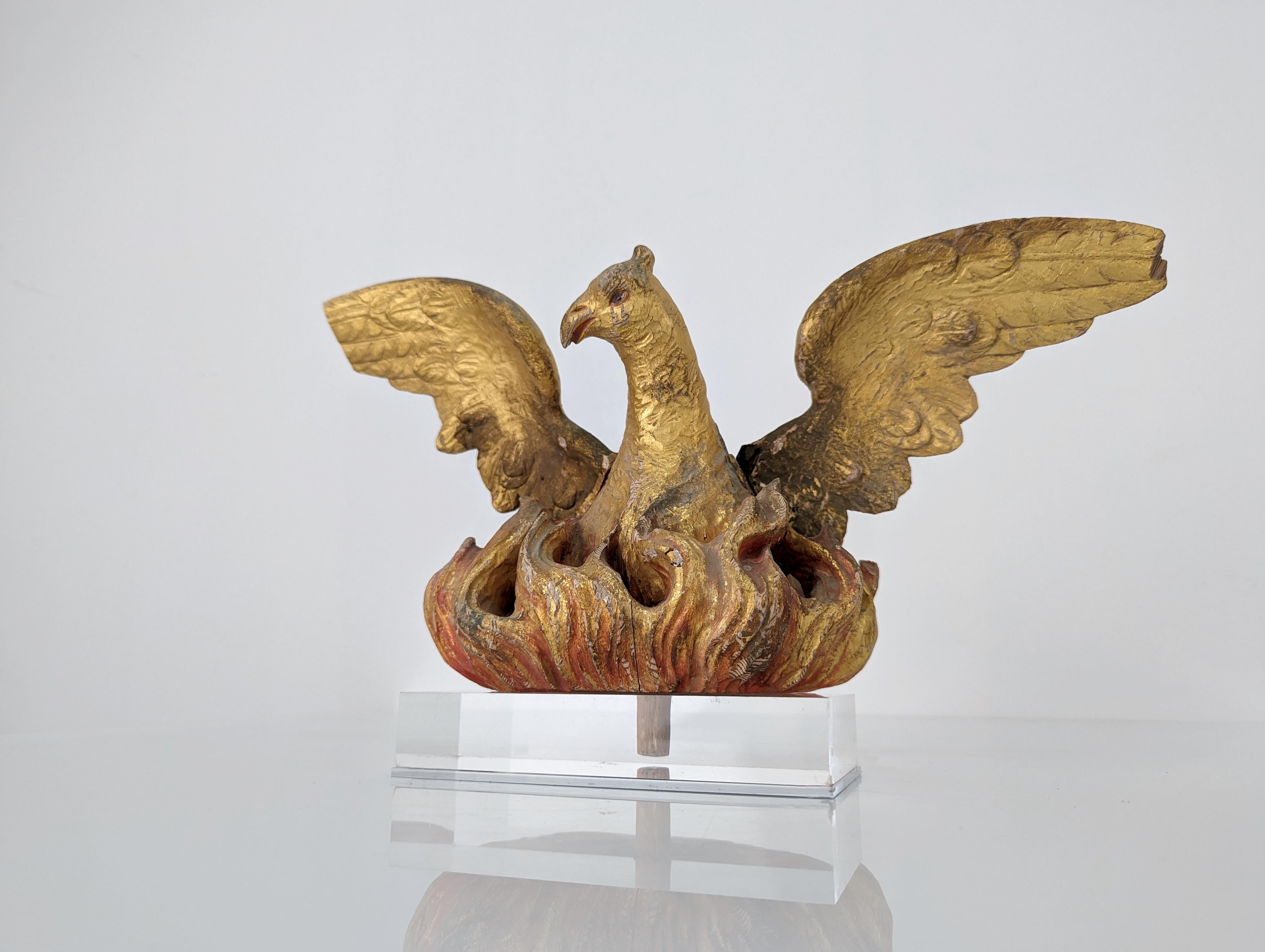 Hand-Carved Ancient carving of the Holy Spirit, auction of the 18th century altarpiece