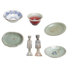 Ancient Chinese Bowl in Shaded Red