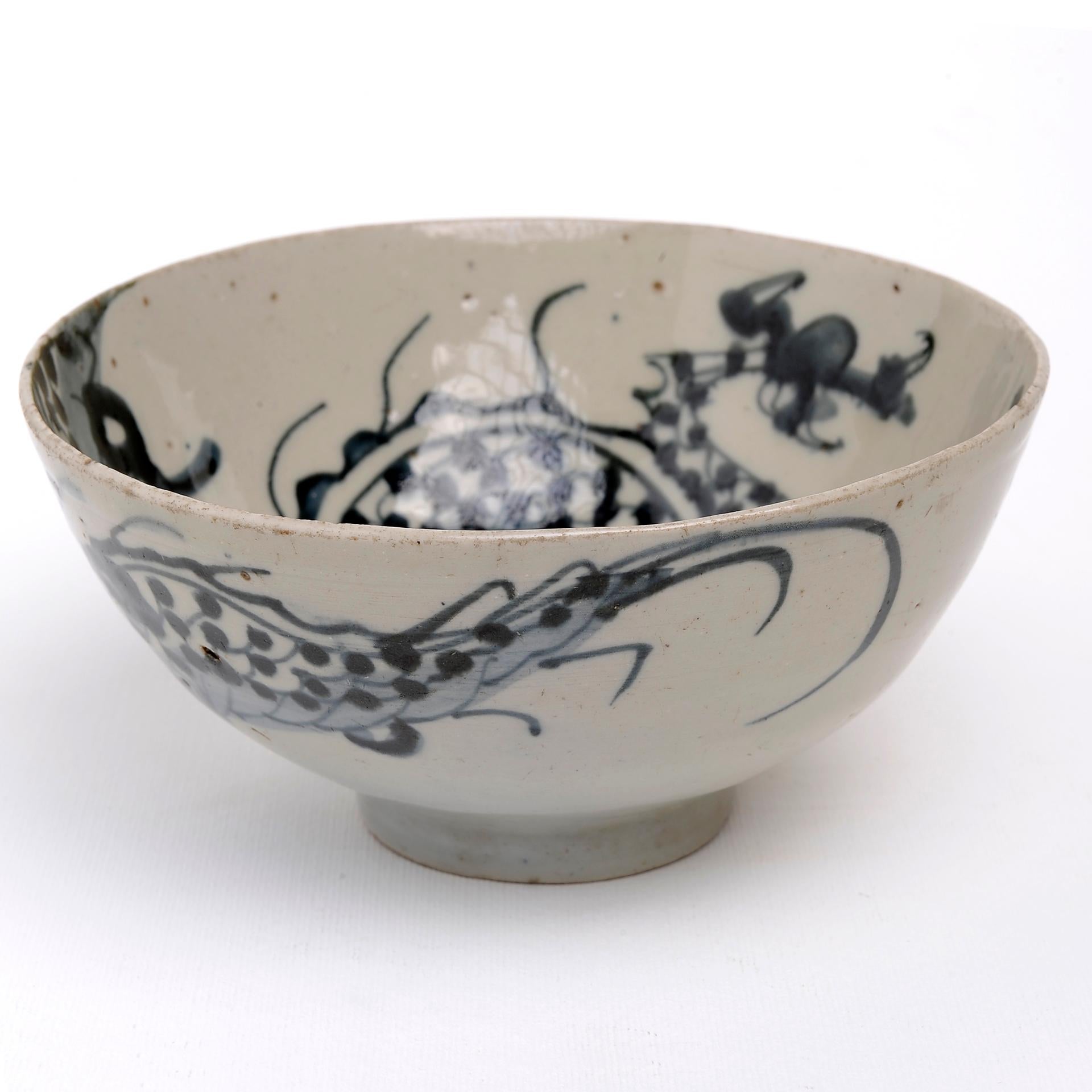 Other Ancient Japanese Bowl with Dragon For Sale