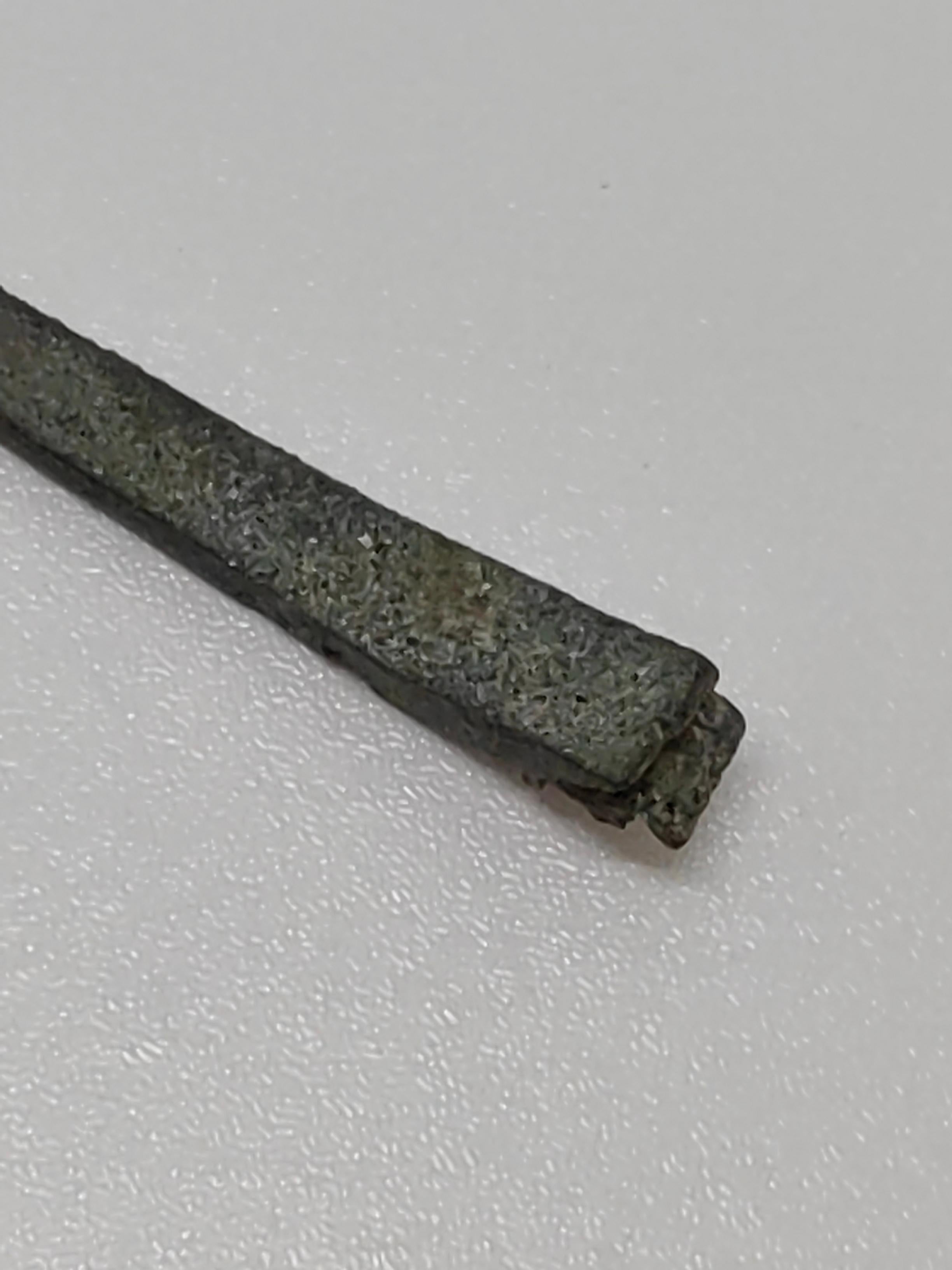 Ancient Chinese China Bronze Dragon Head Hairpin For Sale 1