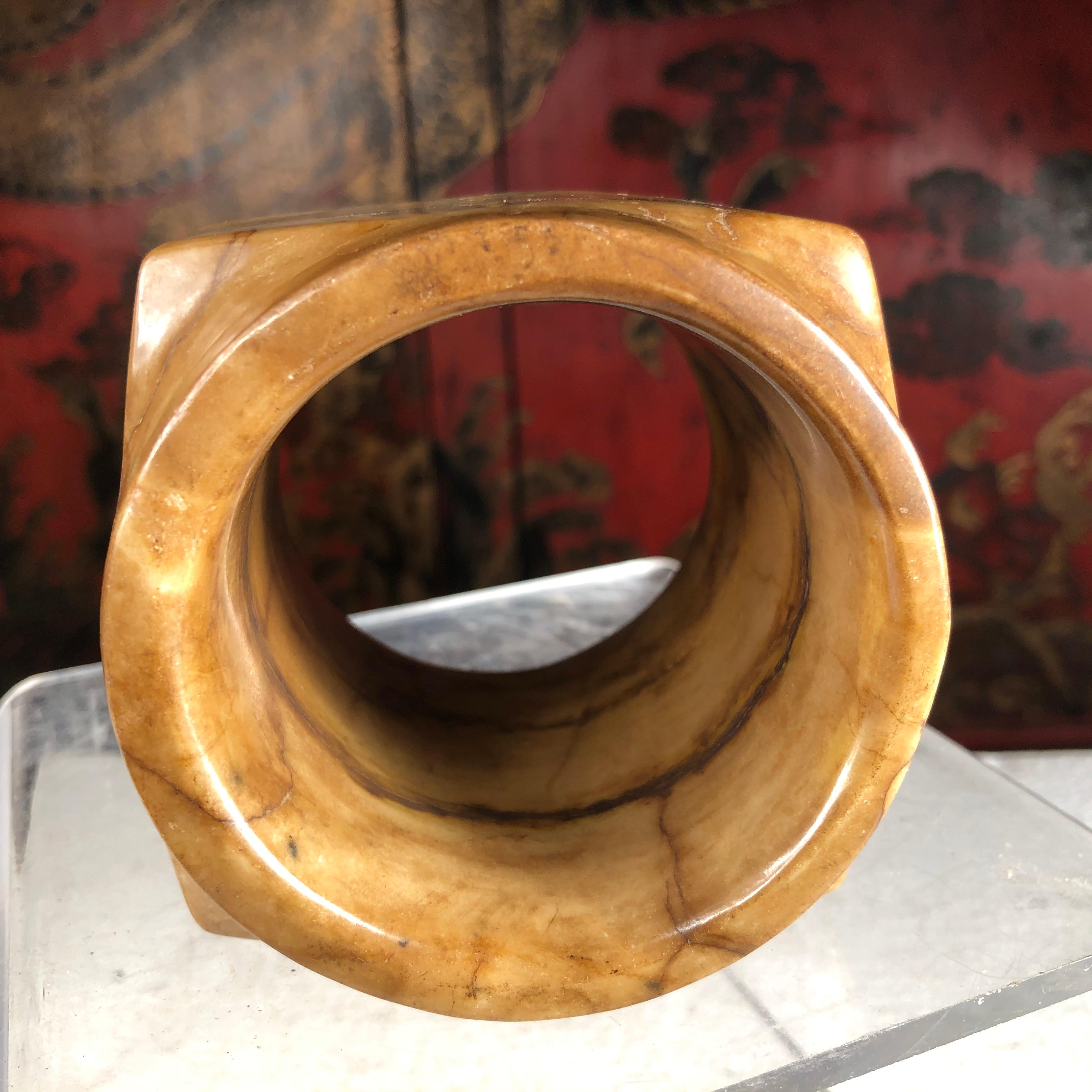 Ancient Chinese Heavenly Jade Tube Cong 4