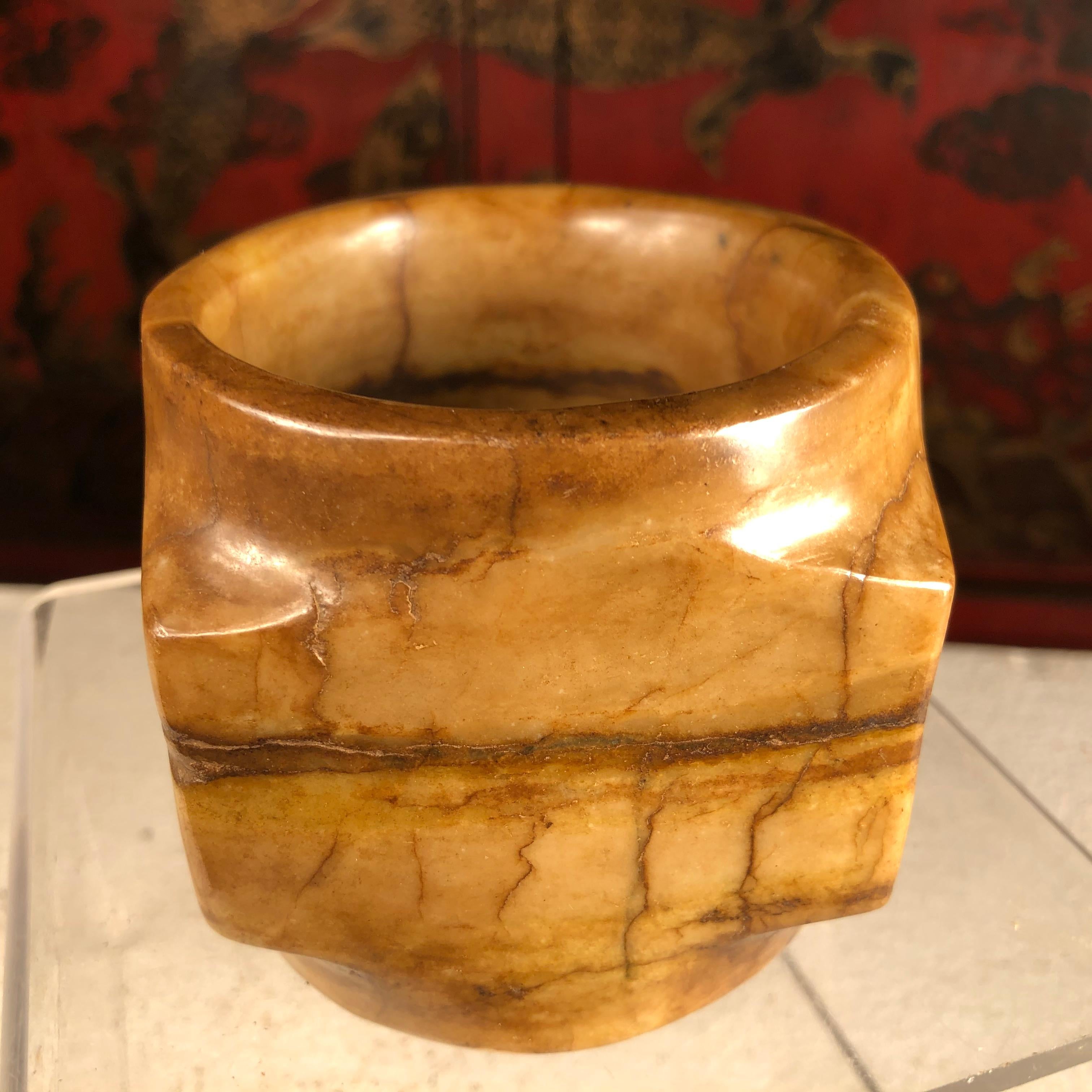 Ancient Chinese Heavenly Jade Tube Cong In Good Condition In South Burlington, VT