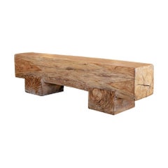 Ancient Chunky Teak Bench