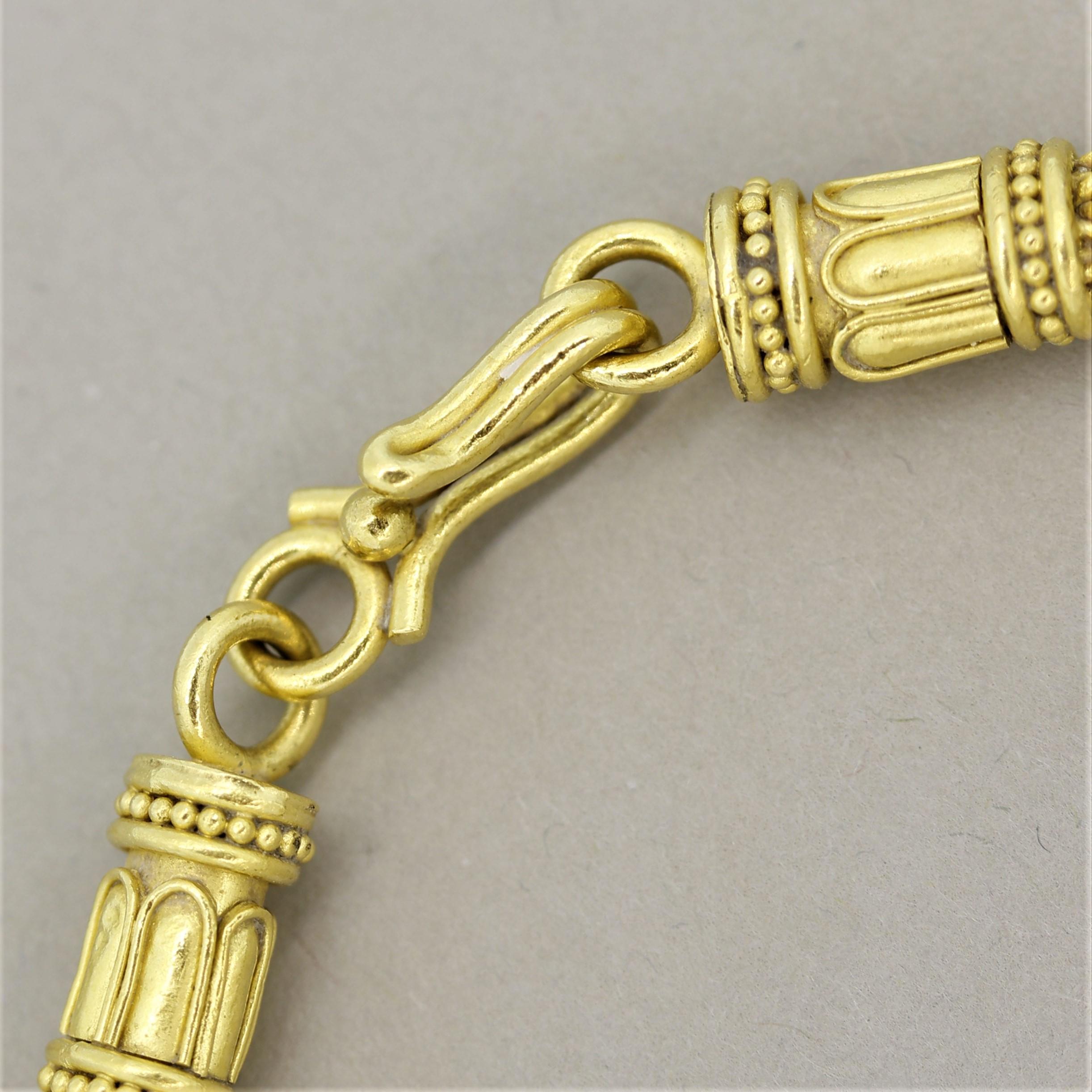 Ancient Coin Antique Style High-Gold Braided Necklace In New Condition In Beverly Hills, CA