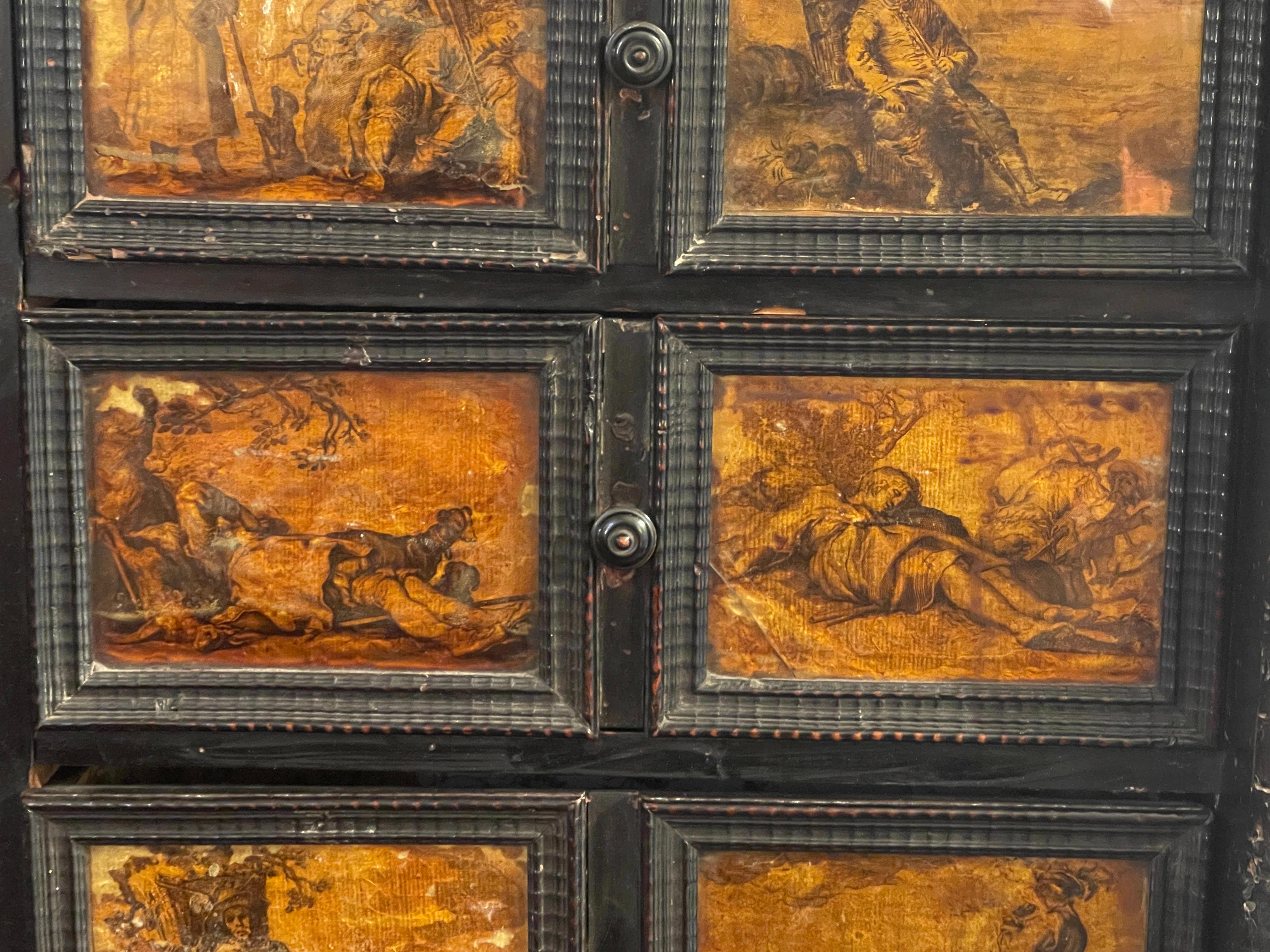 Ancient coin cabinet (cabinet), 1600s, Neapolitan (Cornelis Bloemaert II) For Sale 5